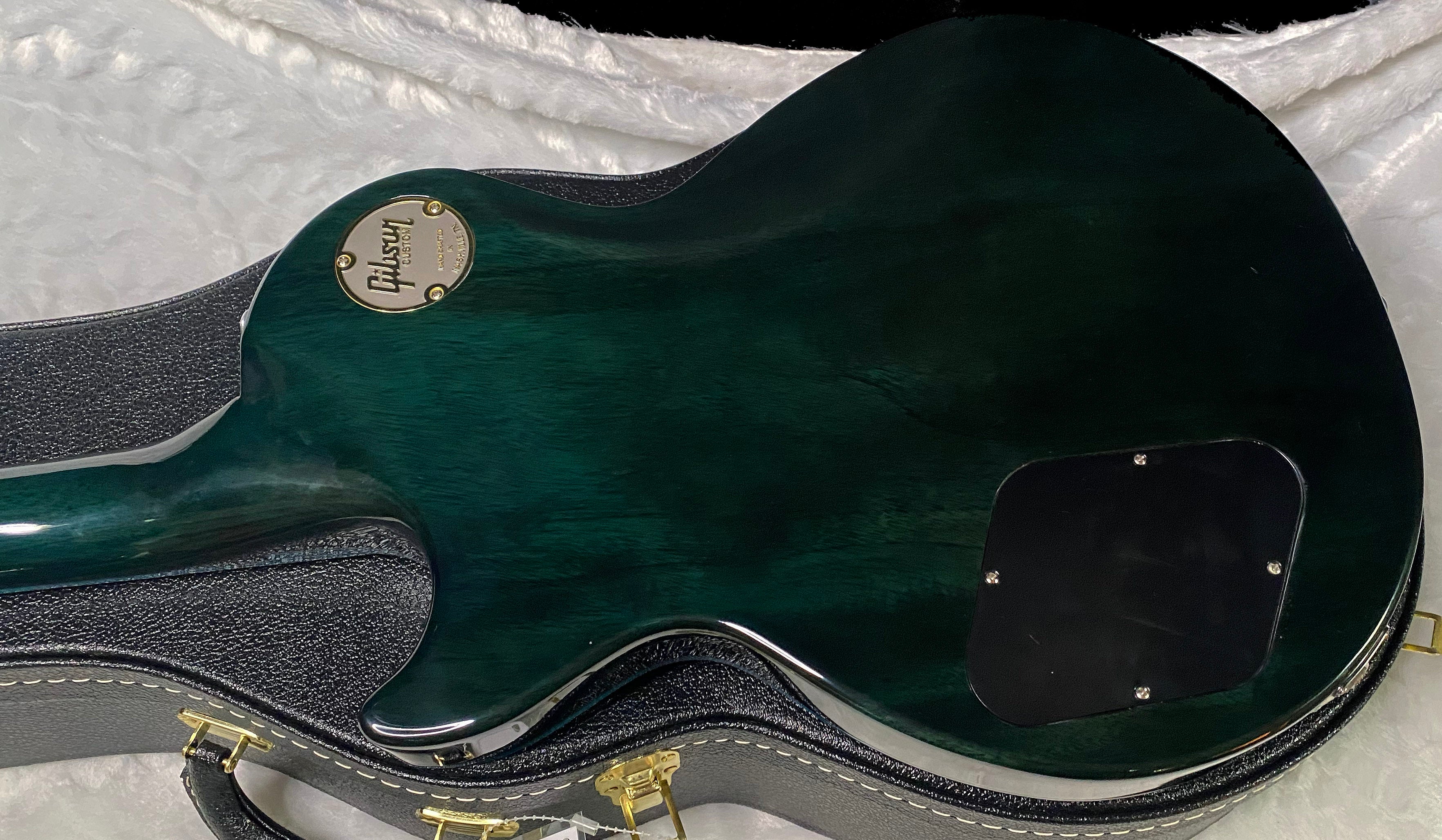 NEW! Gibson Les Paul Custom Peacock Widow - Monster Flame Top! Limited Edition - Weighs in at 8.1 lbs - Authorized Dealer - G07309