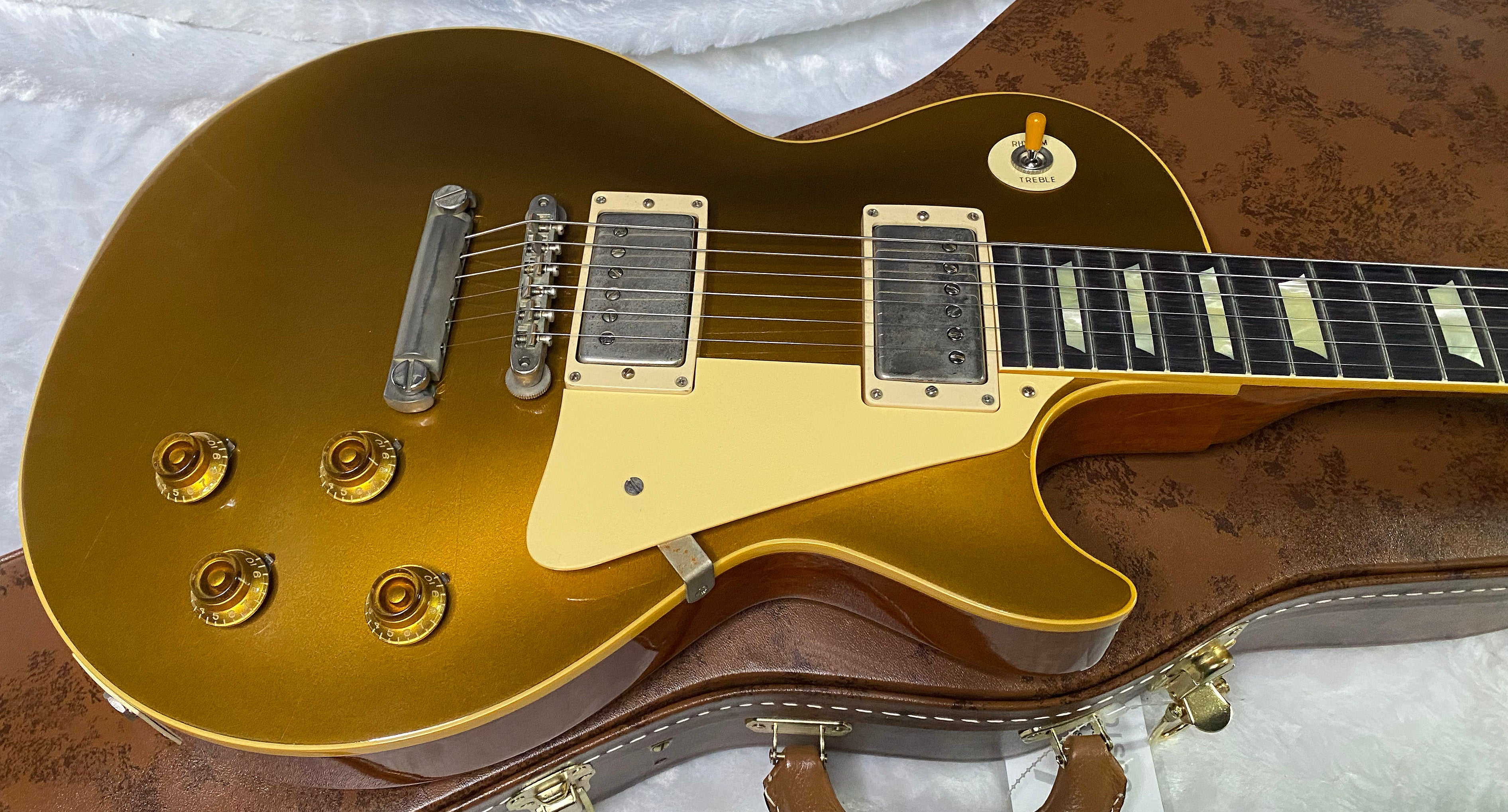 NEW! Gibson Custom Shop Murphy Lab '57 Les Paul Double Gold Goldtop Reissue Ultra Light Aged - Serial #7 6666 - Authorized Dealer - Only 8.3 lbs - G07281