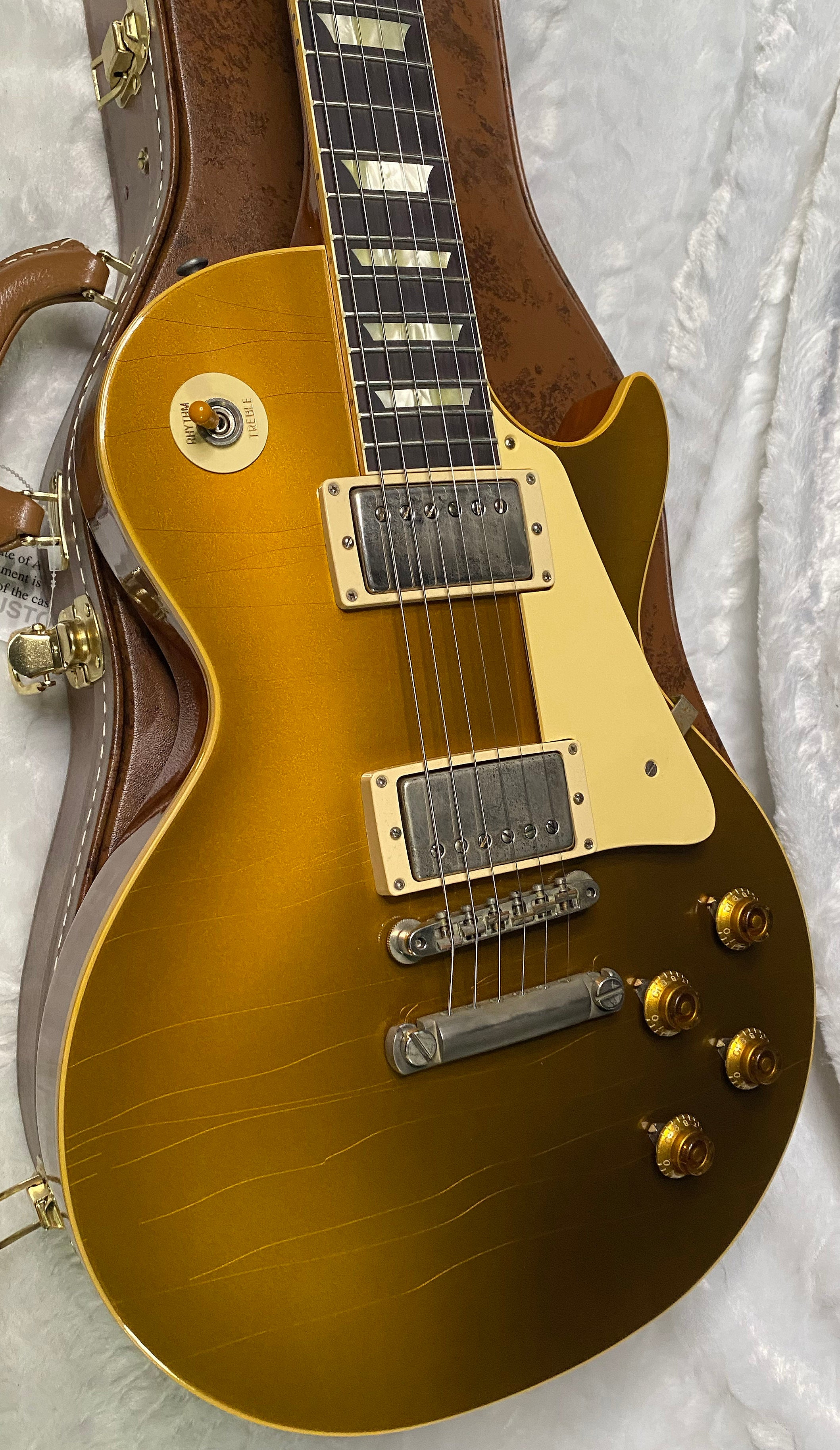 NEW! Gibson Custom Shop Murphy Lab '57 Les Paul Double Gold Goldtop Reissue Ultra Light Aged - Serial #7 6666 - Authorized Dealer - Only 8.3 lbs - G07281