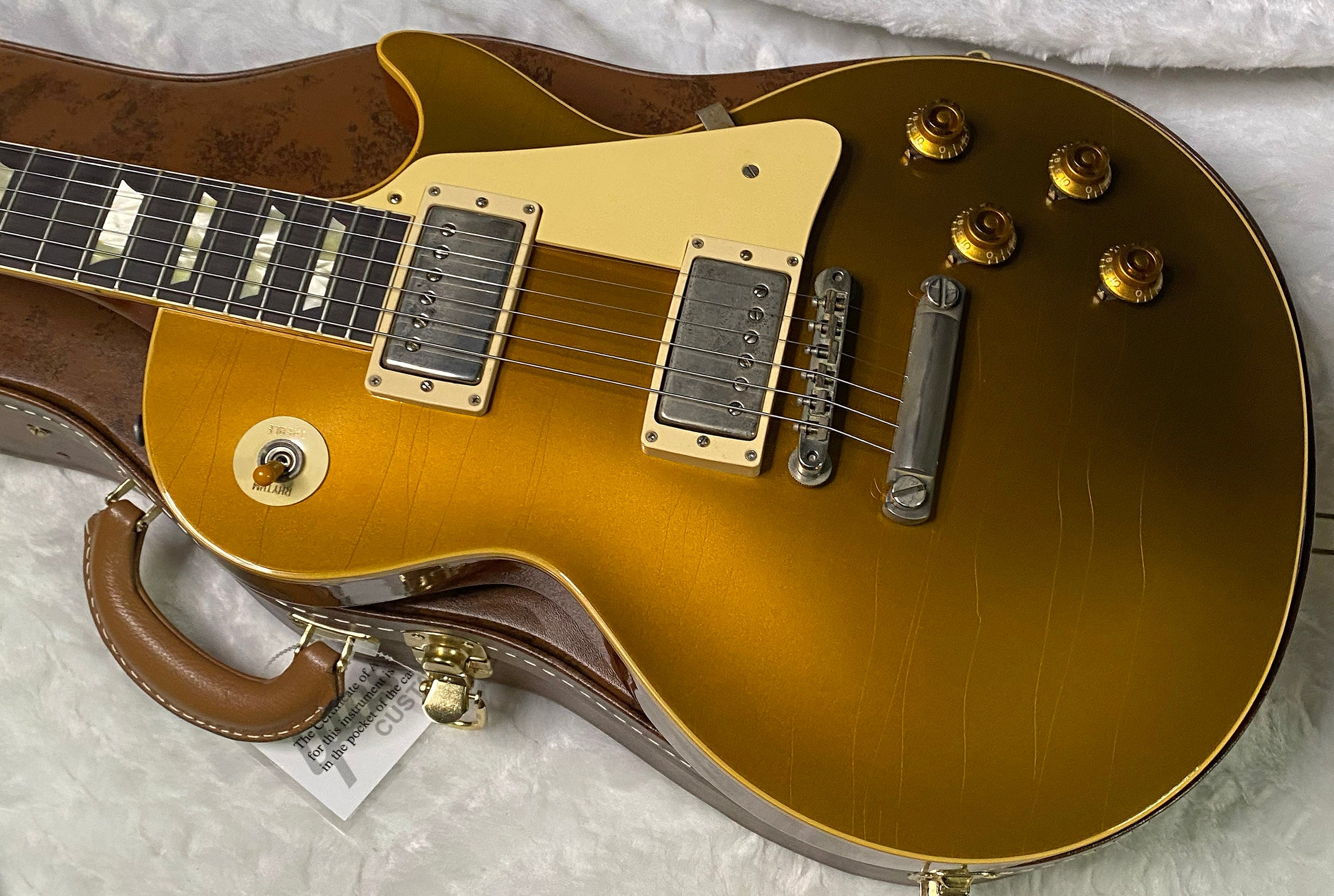 NEW! Gibson Custom Shop Murphy Lab '57 Les Paul Double Gold Goldtop Reissue Ultra Light Aged - Serial #7 6666 - Authorized Dealer - Only 8.3 lbs - G07281