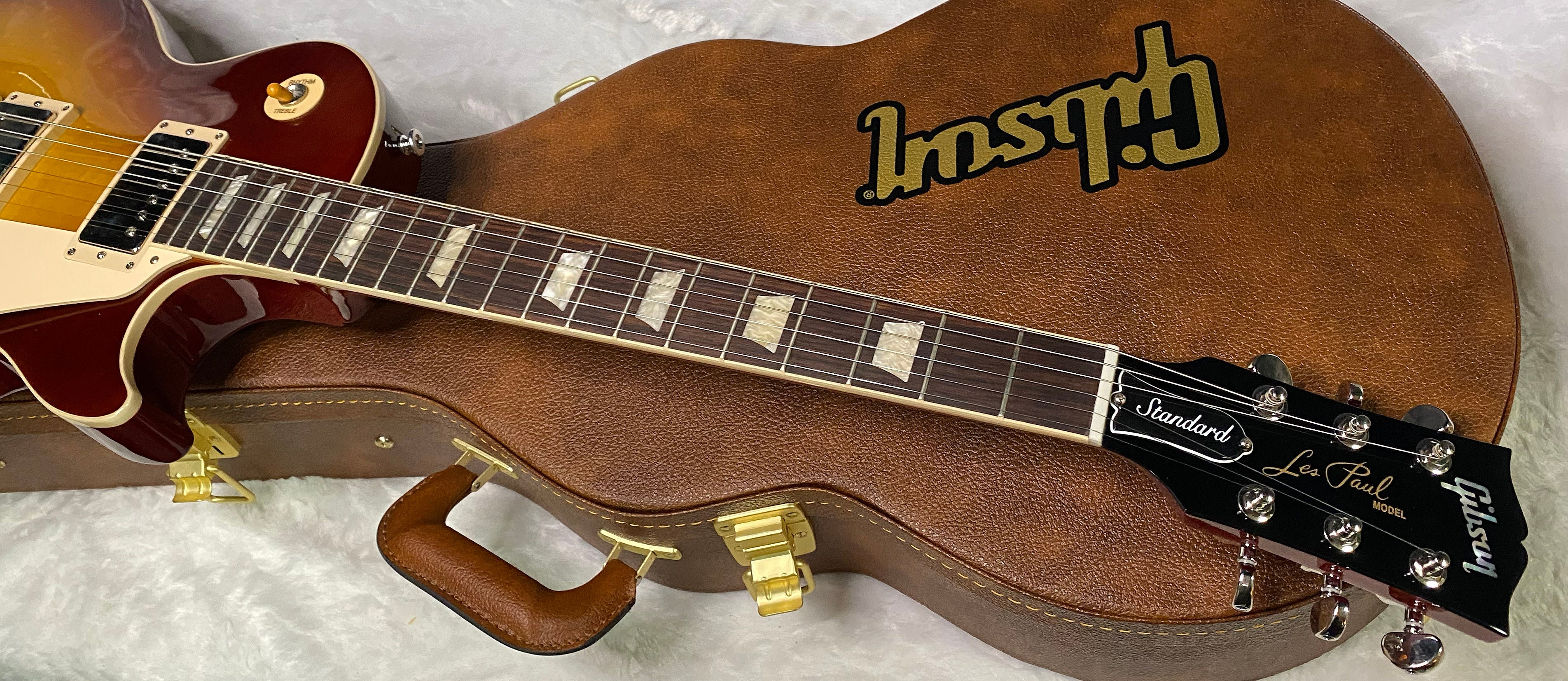 NEW! Gibson Les Paul 60's Standard Iced Tea - Authorized Dealer - Beautiful Curly Flame Maple Top - 9.35 lbs - G07289