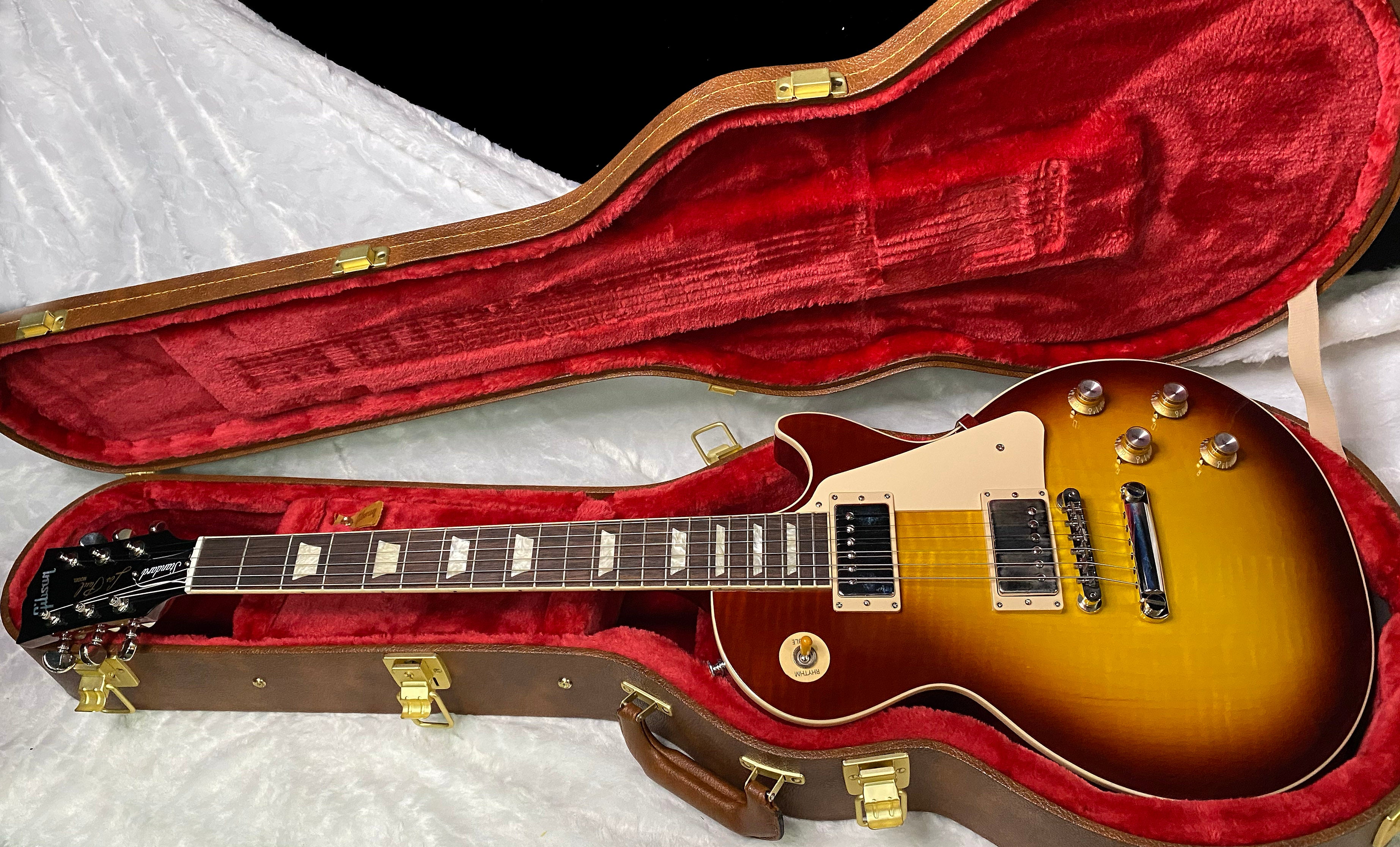 NEW! Gibson Les Paul 60's Standard Iced Tea - Authorized Dealer - Beautiful Curly Flame Maple Top - 9.35 lbs - G07289