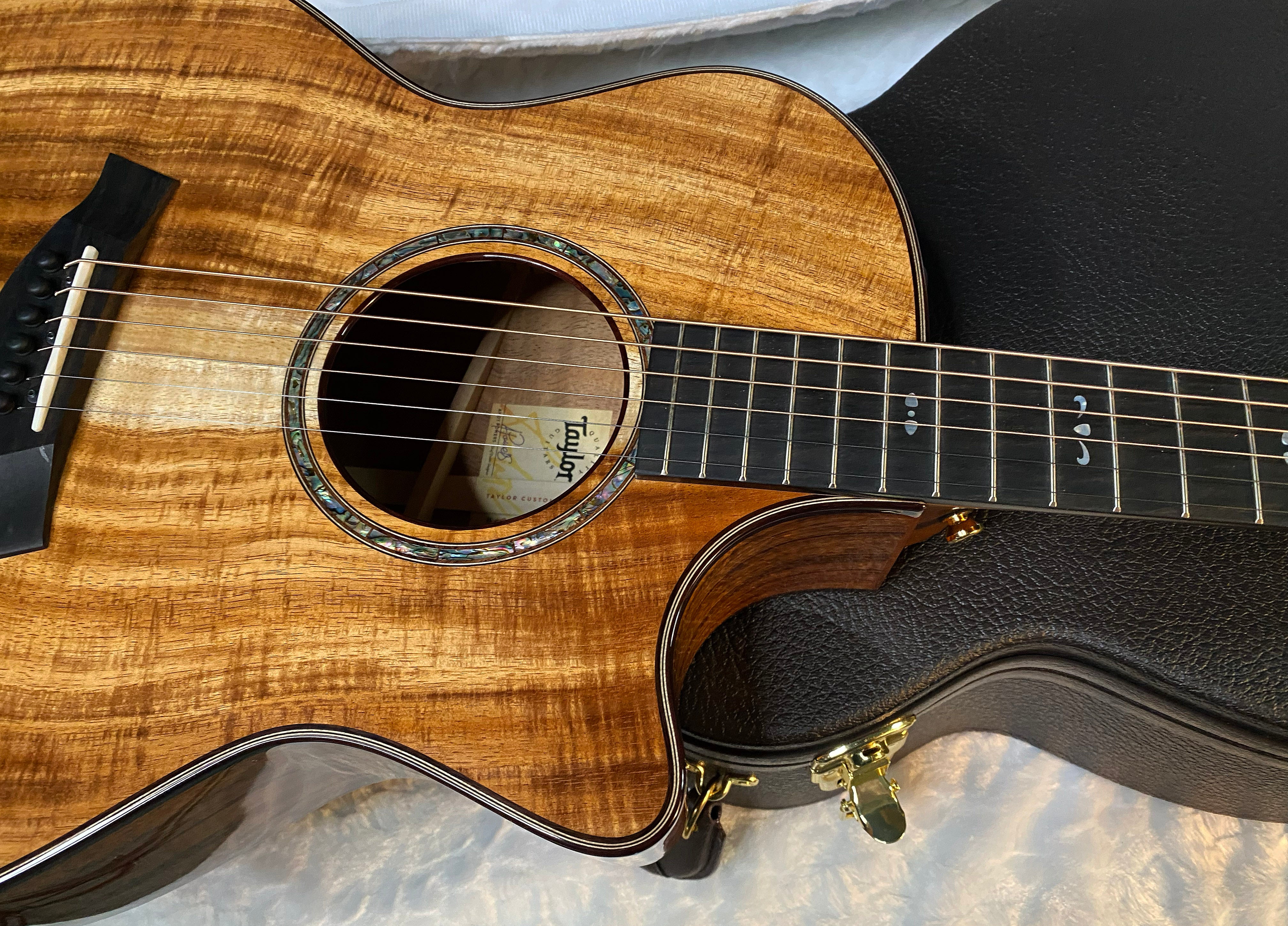 NEW! Taylor Custom 724ce Acoustic-Electric Guitar - Natural Gloss - AAAAA Hand Picked Koa - WOW! Authorized Dealer - G05888
