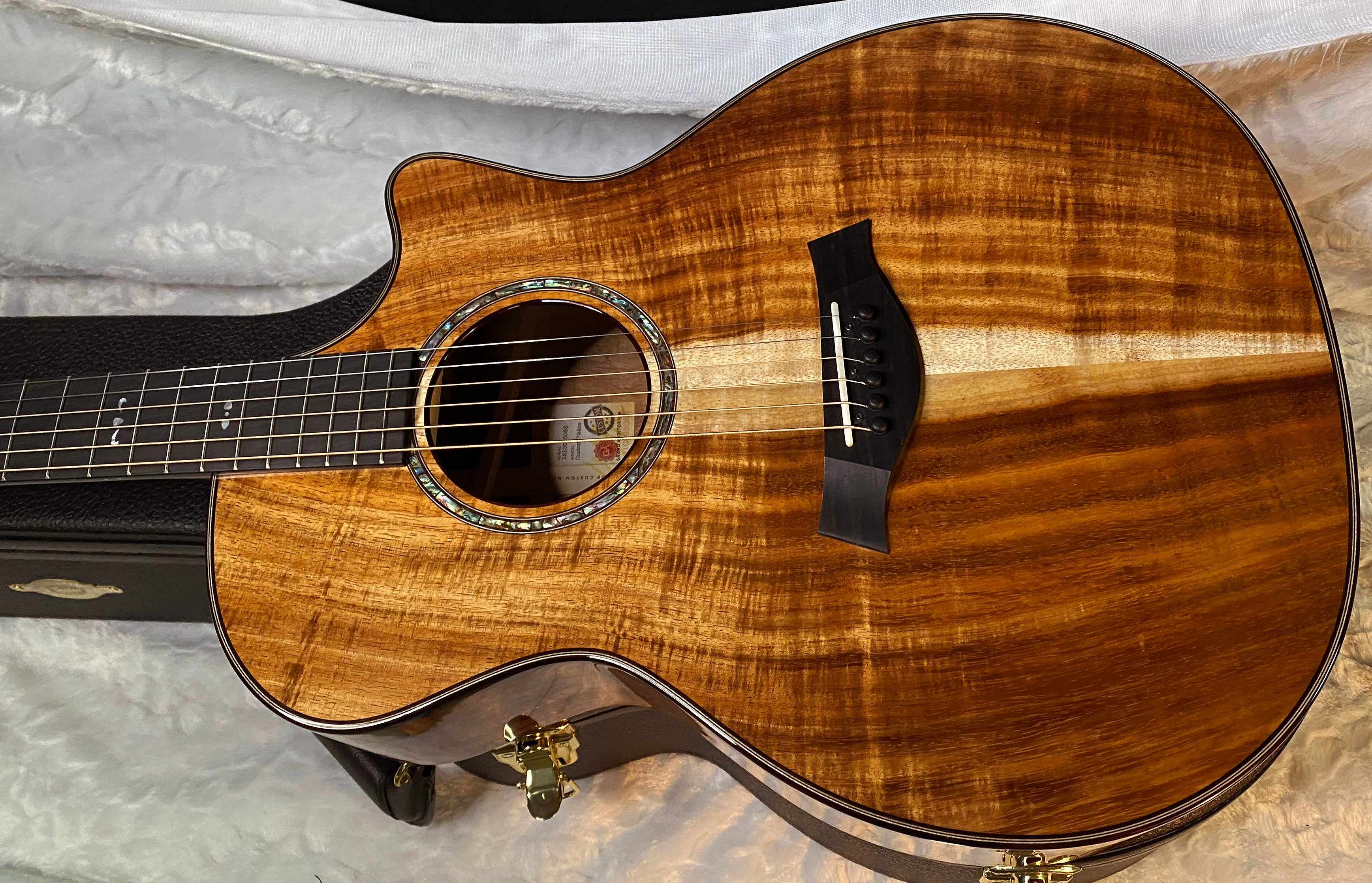 NEW! Taylor Custom 724ce Acoustic-Electric Guitar - Natural Gloss - AAAAA Hand Picked Koa - WOW! Authorized Dealer - G05888