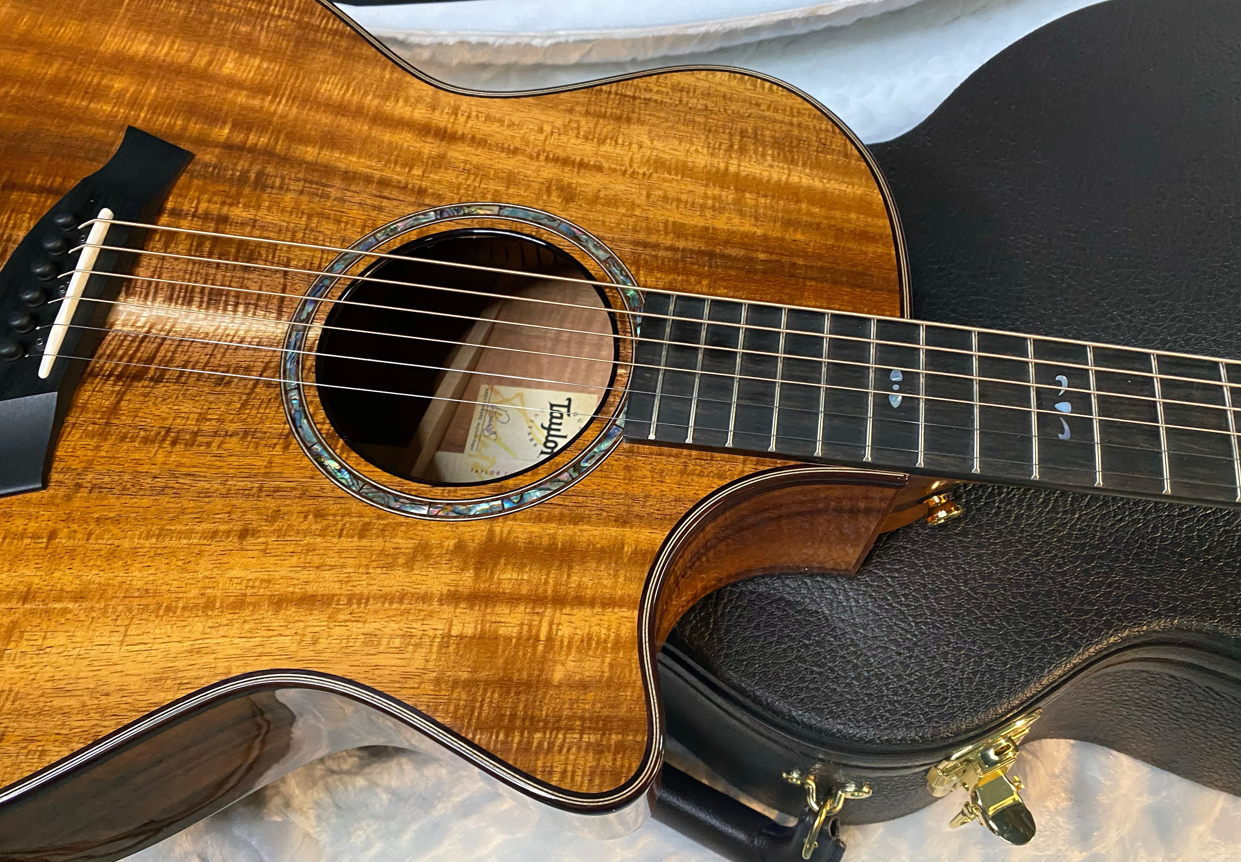 NEW! Taylor Custom 724ce Acoustic-Electric Guitar - Natural Gloss - AAAAA Hand Picked Koa - WOW! Authorized Dealer - G05892