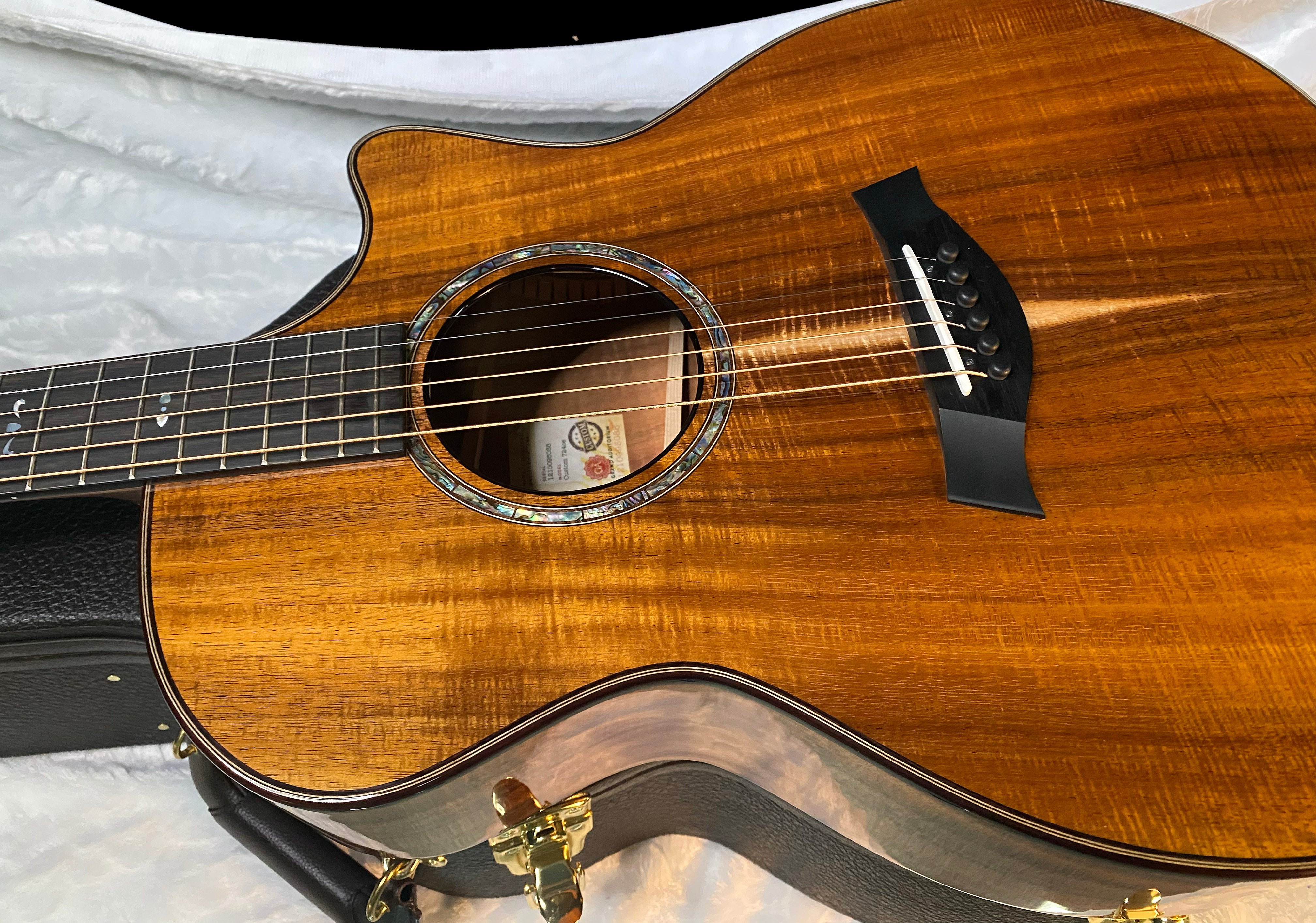NEW! Taylor Custom 724ce Acoustic-Electric Guitar - Natural Gloss - AAAAA Hand Picked Koa - WOW! Authorized Dealer - G05892