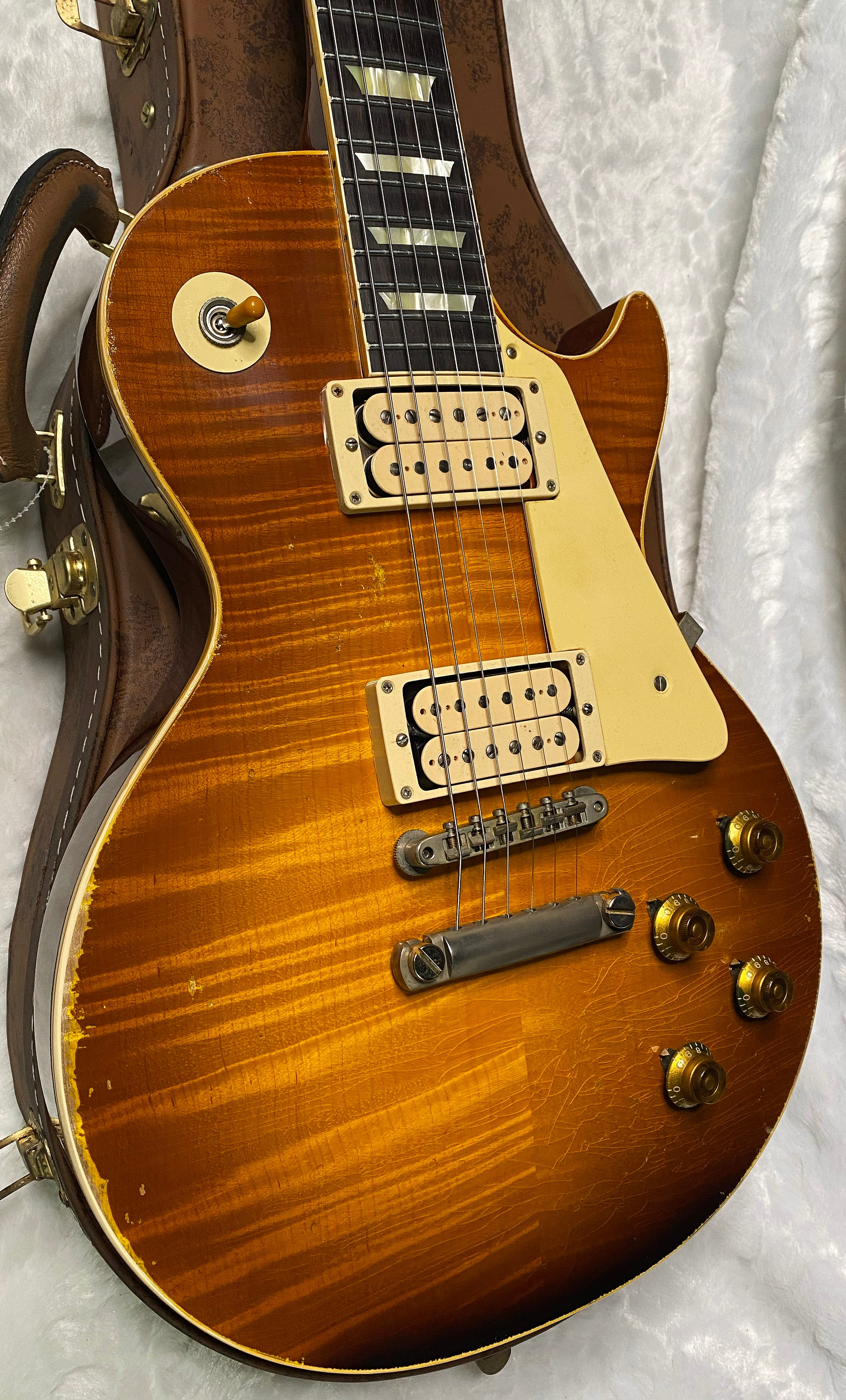 NEW! Gibson Custom 1959 Les Paul Standard Resissue Electric Guitar - Beauty of the Burst #86 Heavy Aged - MONSTER TOP! - Authorized Dealer -G07374