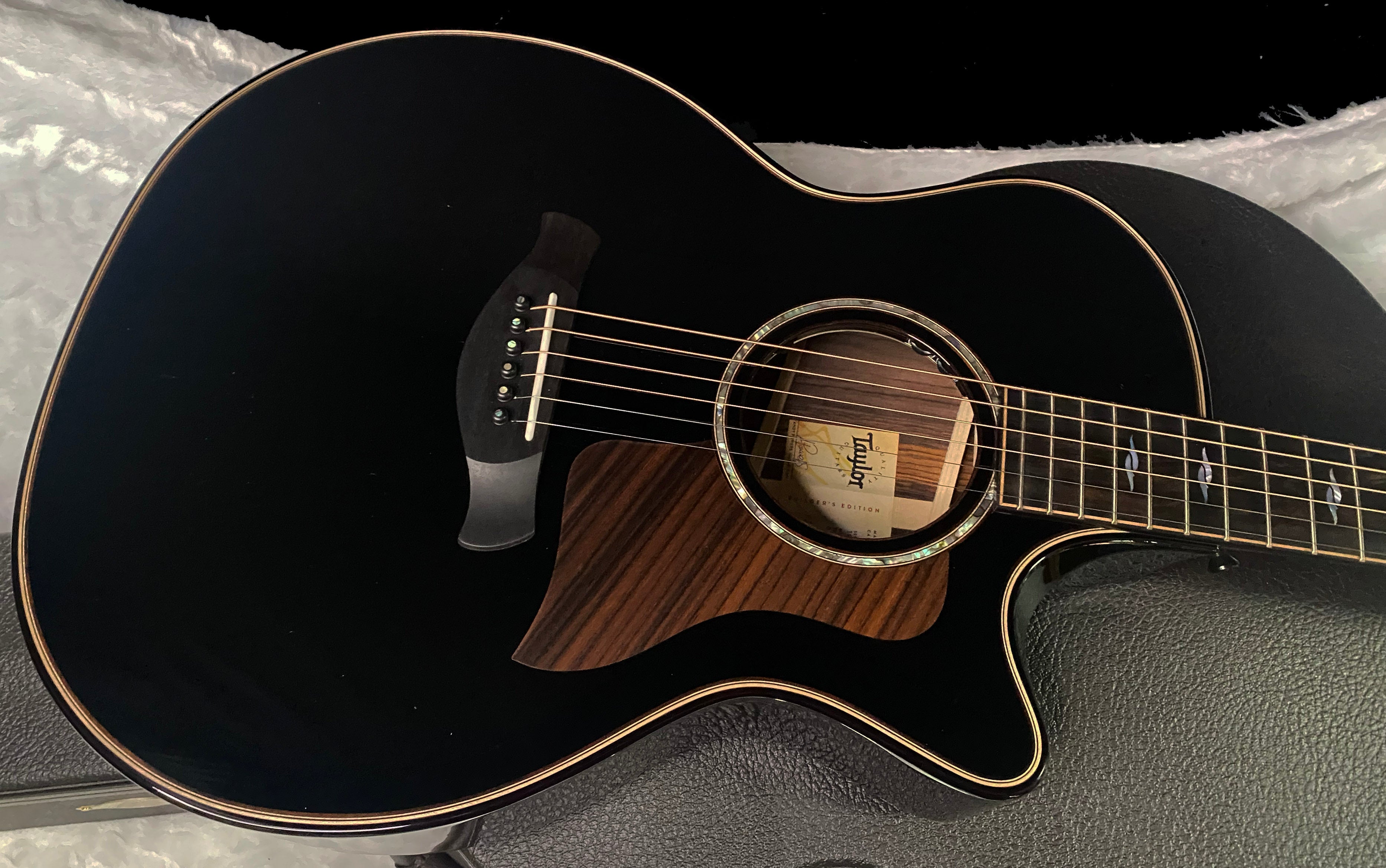 NEW! Taylor Next Generation Builder's Edition 814ce Adirondack Spruce/Rosewood Acoustic-Electric Guitar - Blacktop - 4.9lbs - Authorized Dealer - G07368
