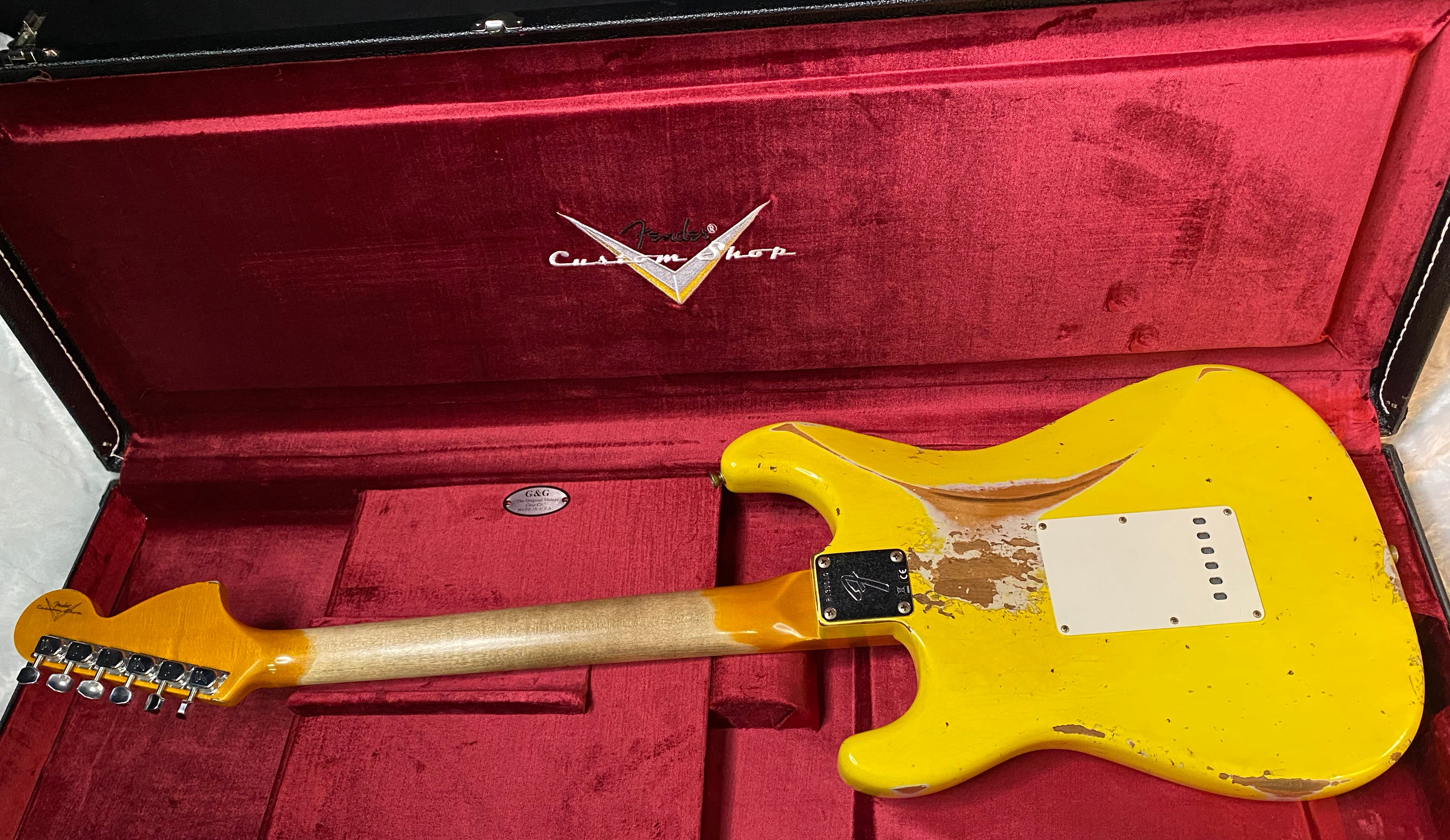 NEW! Fender Custom Shop Special Run '69 Stratocaster Heavy Relic - Handwound P/U's - Aged Graffiti Yellow - Reverse Headstock - 7.7lbs - Authorized Dealer - One OFF! SUPER RARE! G06753