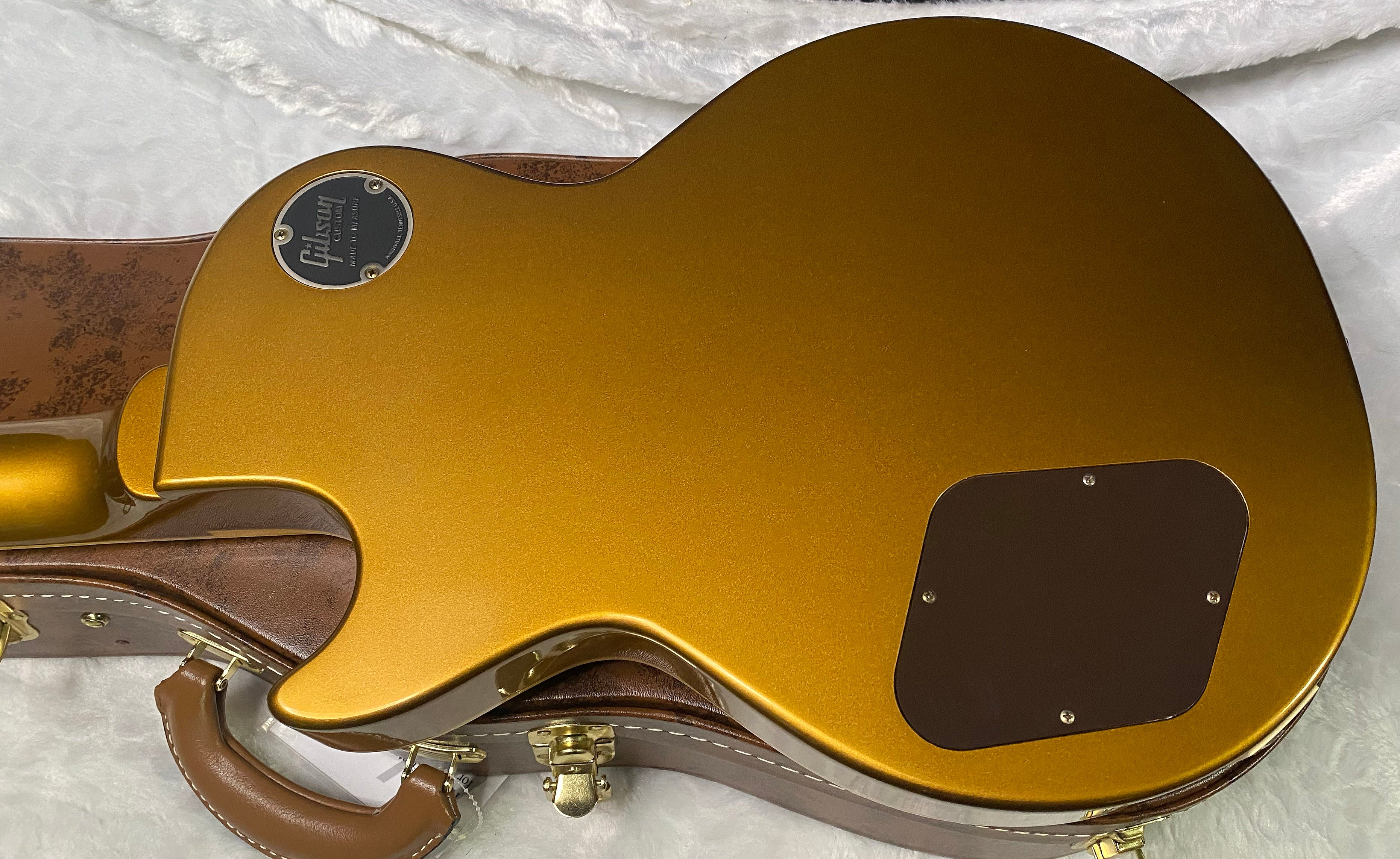 MINT! Gibson Custom Shop '57 Les Paul ALL OVER Double Gold Reissue - VOS - Uncovered Double White Pick-Ups - Authorized Dealer - Only 8.25 lbs - G07383