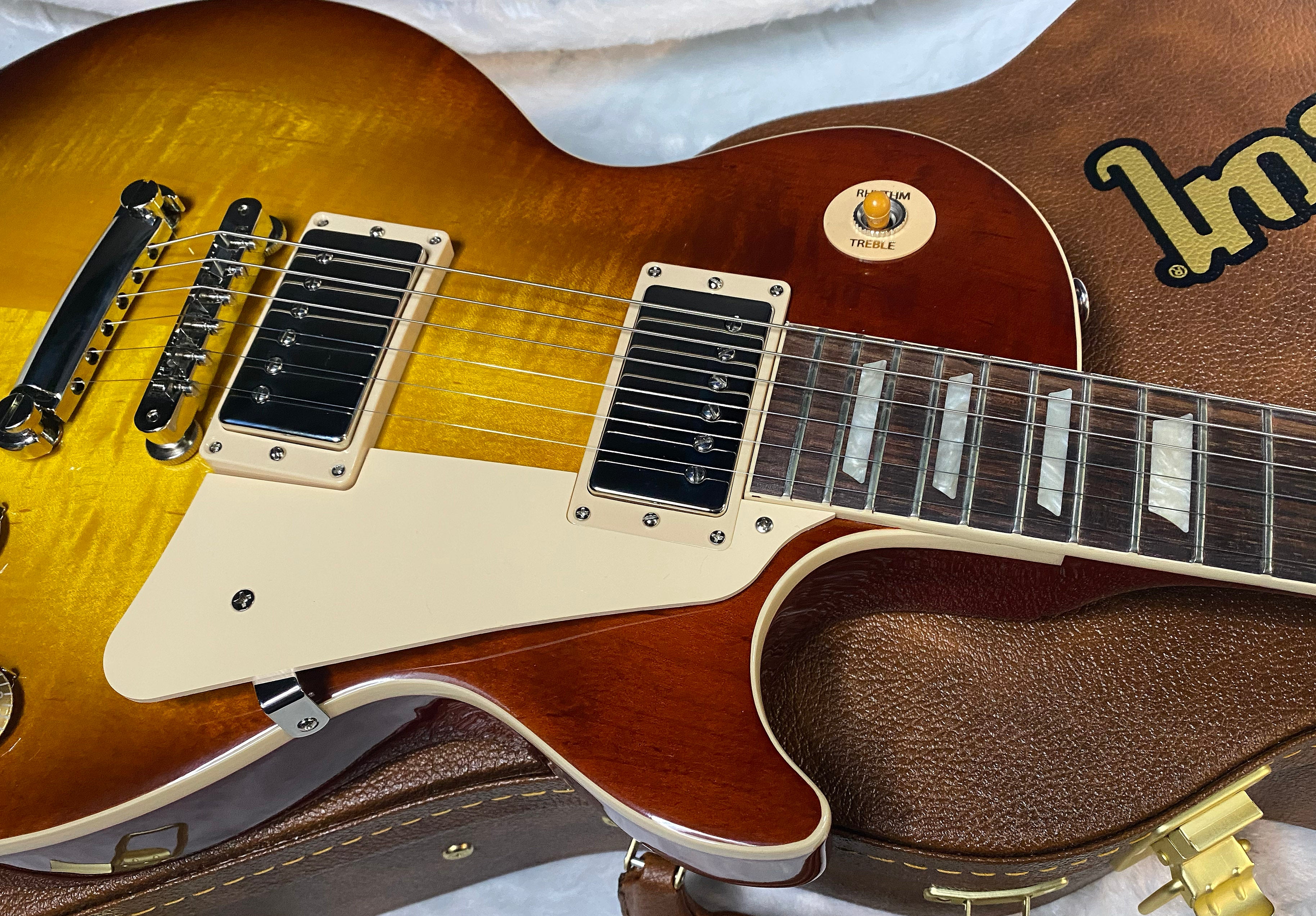 NEW! Gibson Les Paul 60's Standard Iced Tea - Authorized Dealer - Beautiful Flame Maple Top - 9.35 lbs - G06736
