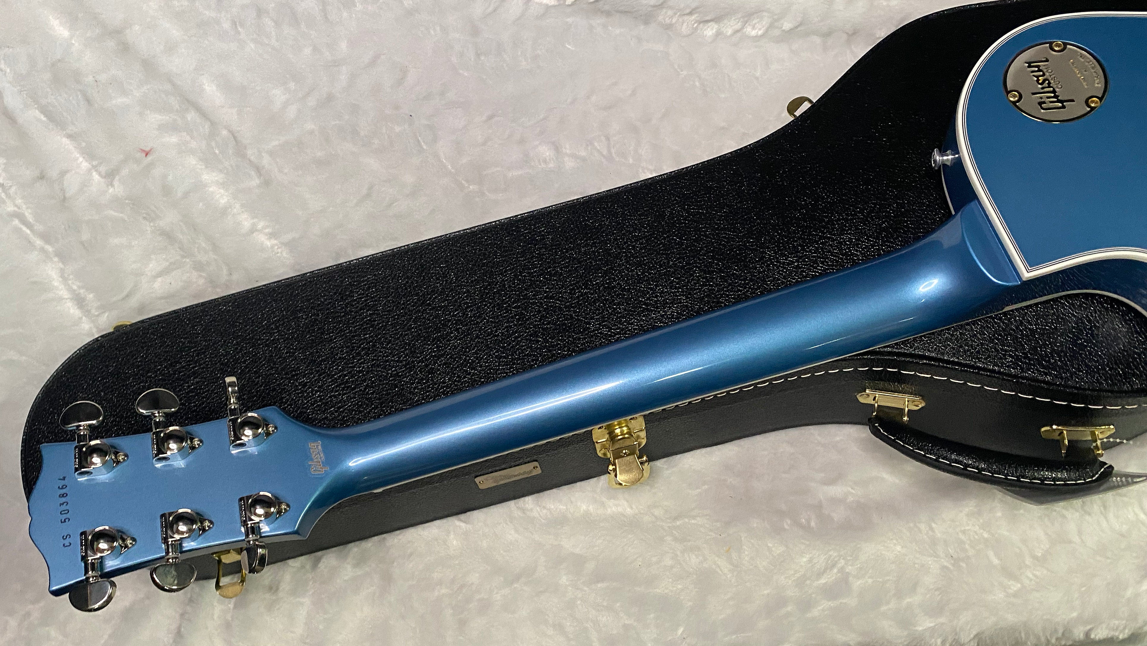 NEW! Gibson Les Paul Custom - Pelham Blue VOS - Dealer Select - Ebony Board - Authorized Dealer - Only 9.65 lbs - G07384