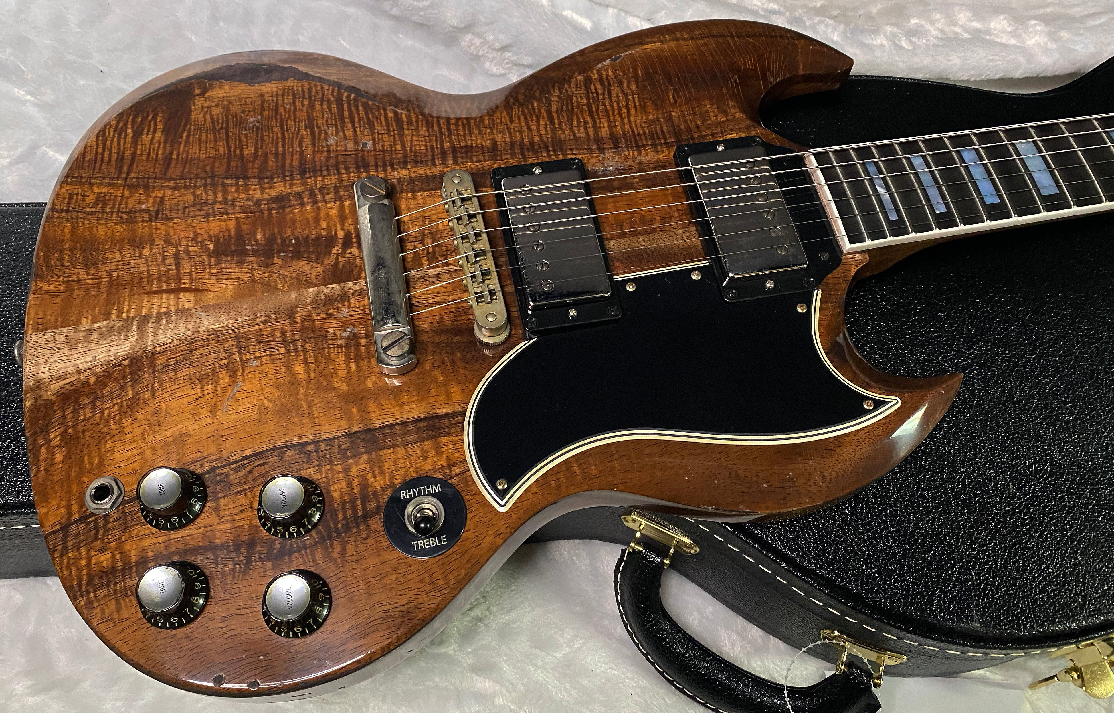 NEW! Gibson CS Custom Shop SG Custom Figured KOA - Murphy Lab Heavy Aging - Authorized Dealer - 7.5 lbs - G07385