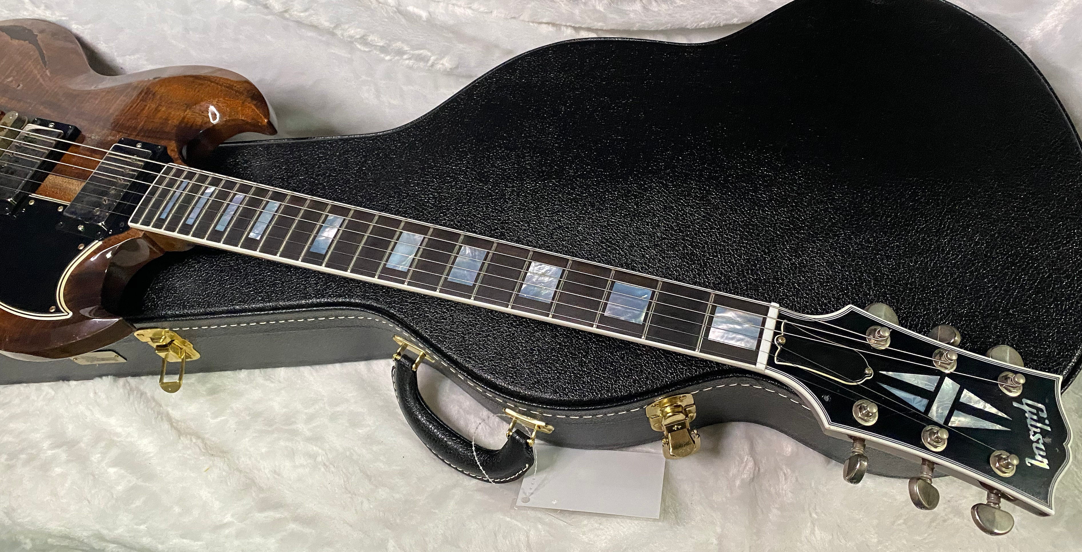 NEW! Gibson CS Custom Shop SG Custom Figured KOA - Murphy Lab Heavy Aging - Authorized Dealer - 7.5 lbs - G07385