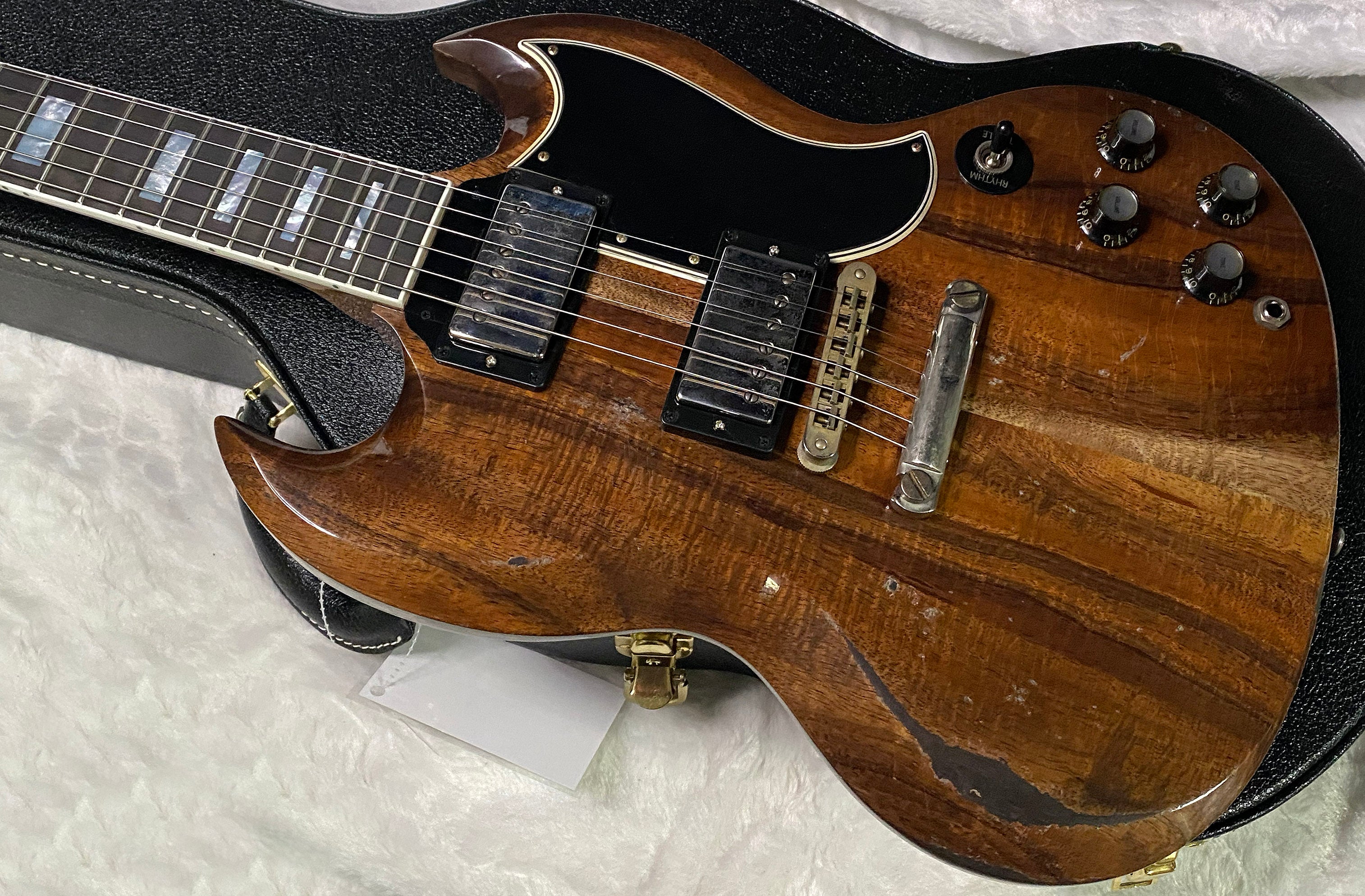 NEW! Gibson CS Custom Shop SG Custom Figured KOA - Murphy Lab Heavy Aging - Authorized Dealer - 7.5 lbs - G07385