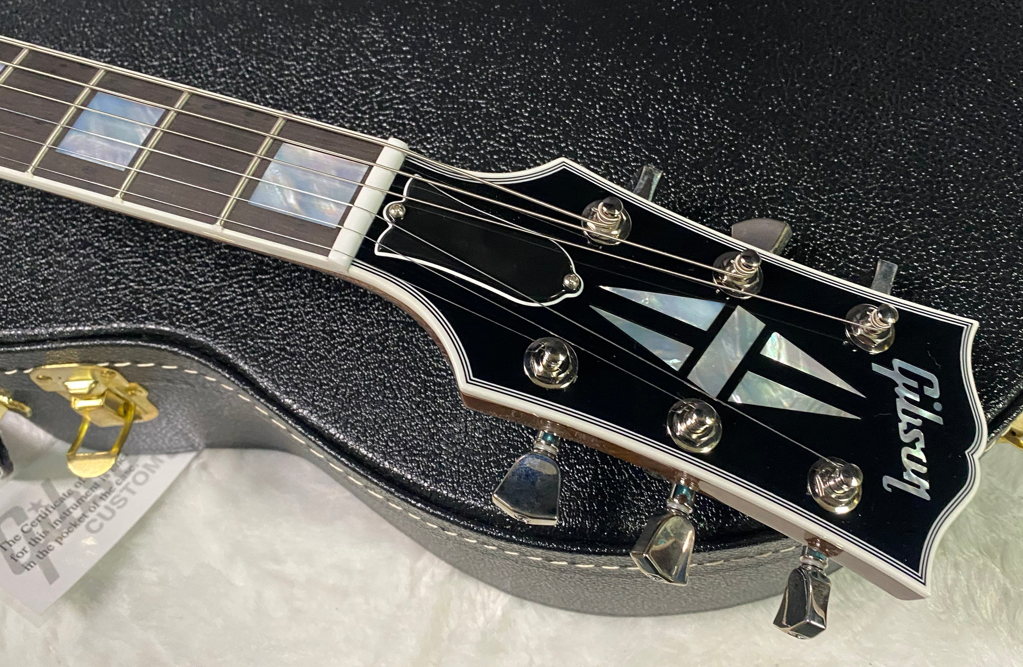 NEW! Gibson Les Paul Custom Axcess - One Of A Kind - ABSOLUTELY KILLER Flame Underneath Ice Blue Sparkle Finish! Only 7.5 lbs - Stinger Headstock - Authorized Dealer - G07381
