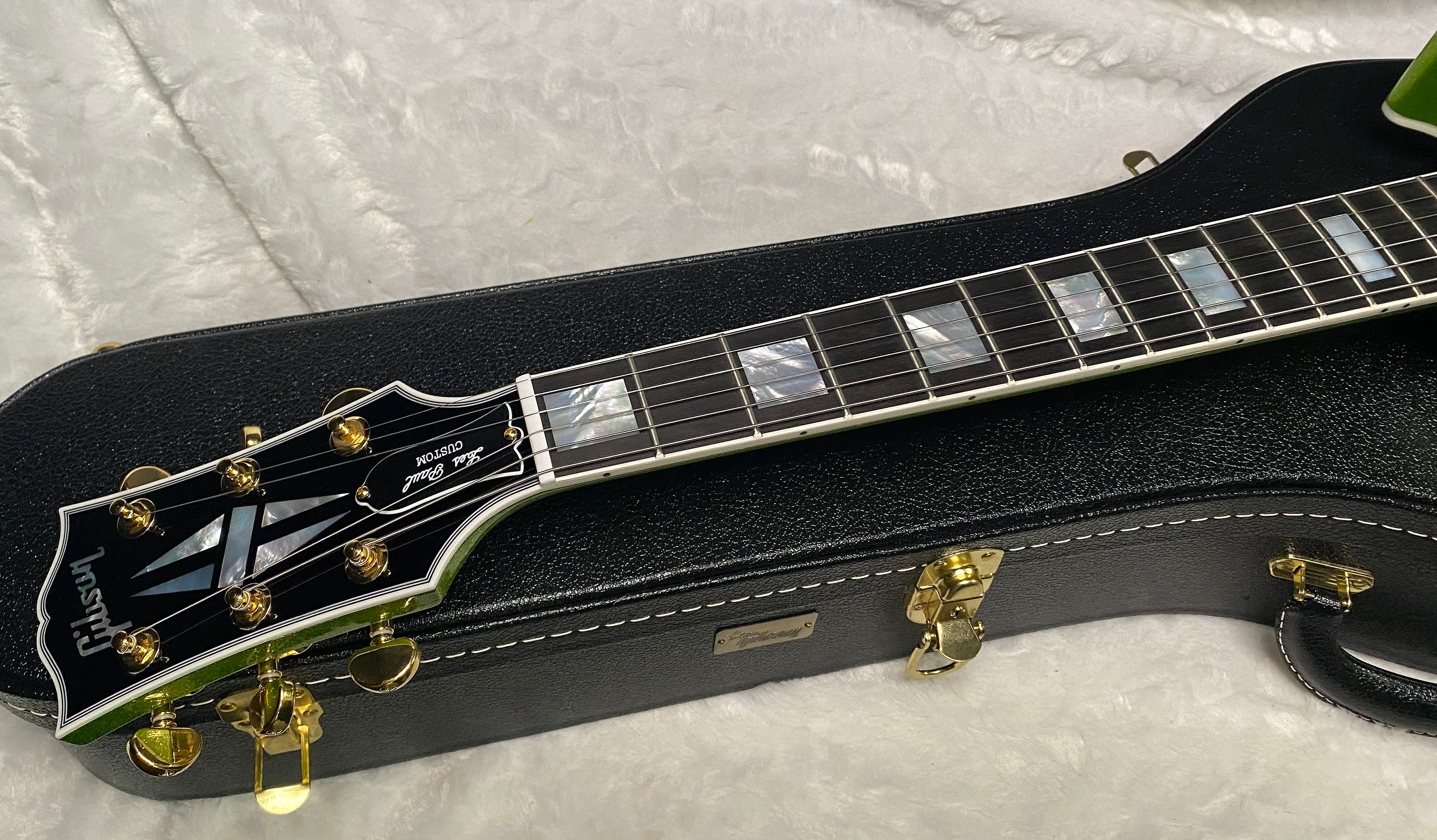 NEW! Gibson Made 2 Measure Custom Shop Les Paul M2M Gekko Green Sparkle - Custombucker Pick-Ups - Only 8.6lbs - Authorized Dealer - G07382