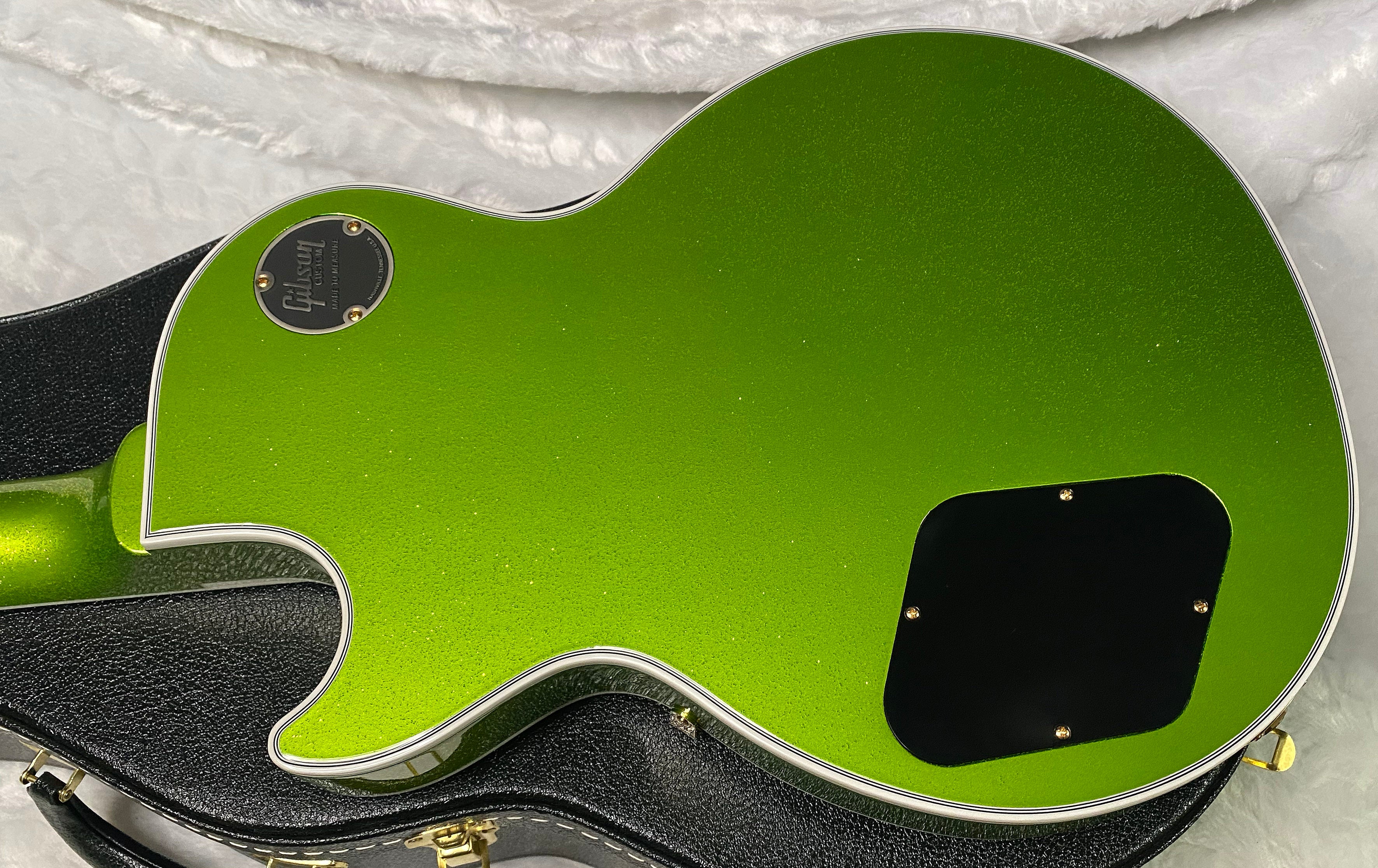 NEW! Gibson Made 2 Measure Custom Shop Les Paul M2M Gekko Green Sparkle - Custombucker Pick-Ups - Only 8.6lbs - Authorized Dealer - G07382