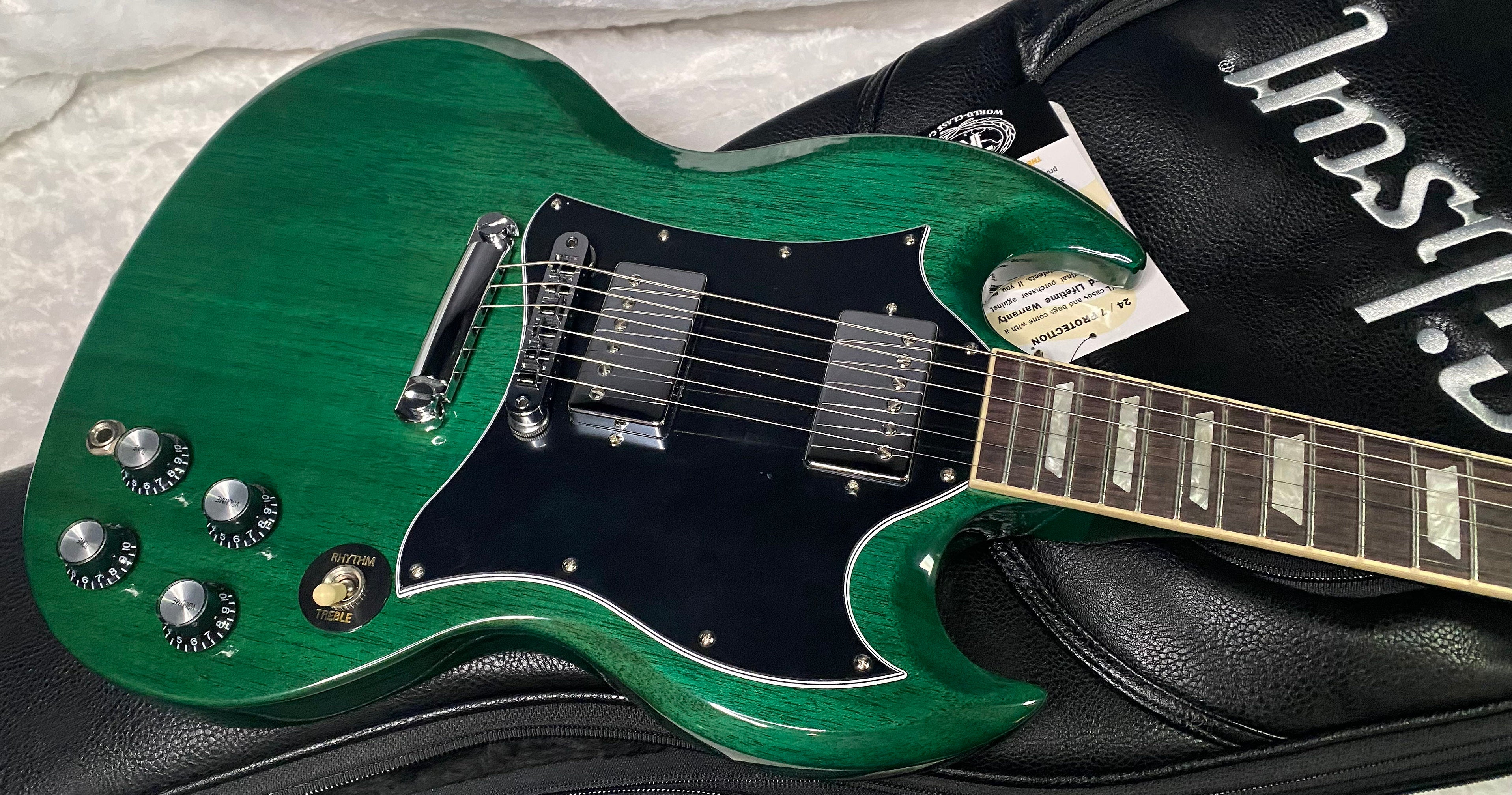 NEW! Gibson SG Standard '61 Stoptail - Translucent Teal - 6.75 lbs - Authorized Dealer - G07409