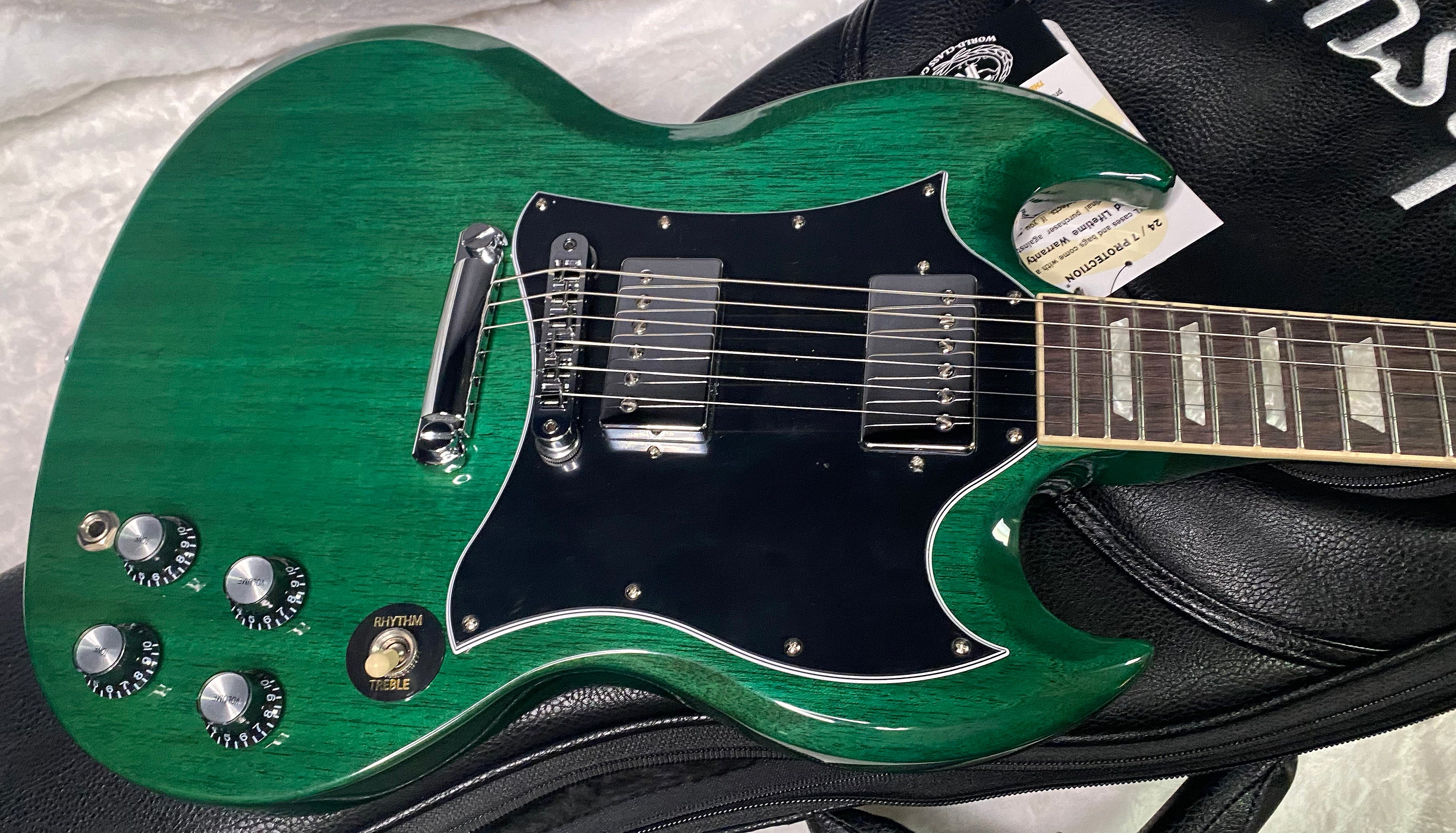 NEW! Gibson SG Standard '61 Stoptail - Translucent Teal - 6.75 lbs - Authorized Dealer - G07409