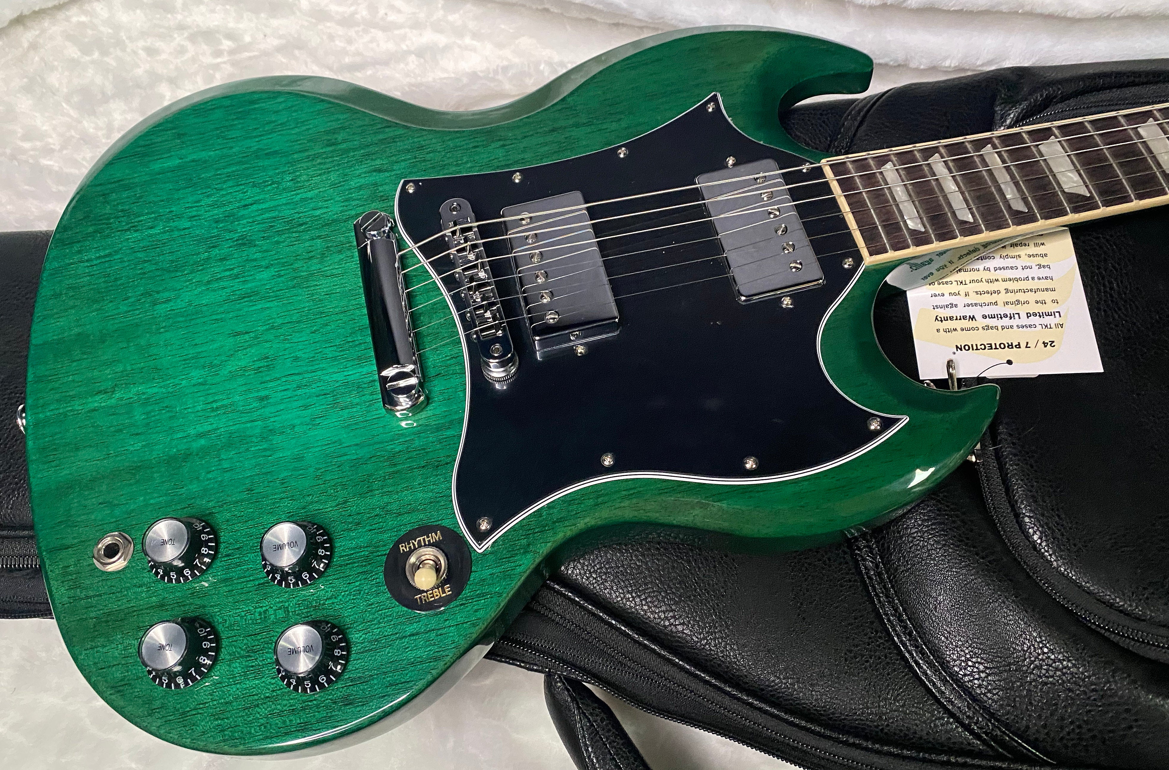 NEW! Gibson SG Standard '61 Stoptail - Translucent Teal - 6.75 lbs - Authorized Dealer - G07409