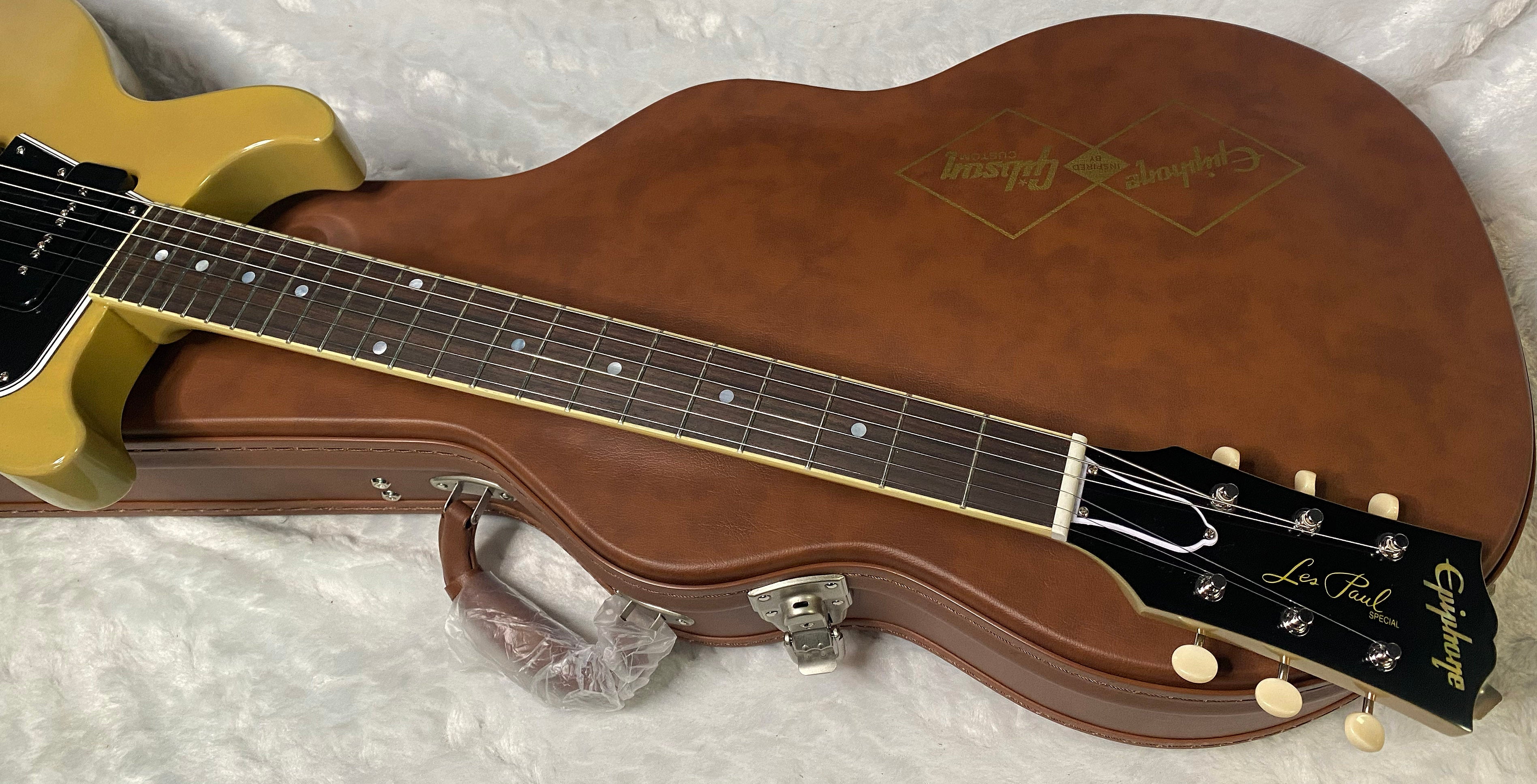 NEW Epiphone Inspired by Gibson 1960 Les Paul Special Double Cut Reissue Electric Guitar - TV Yellow - 9.3lbs - Authorized Dealer - G06749