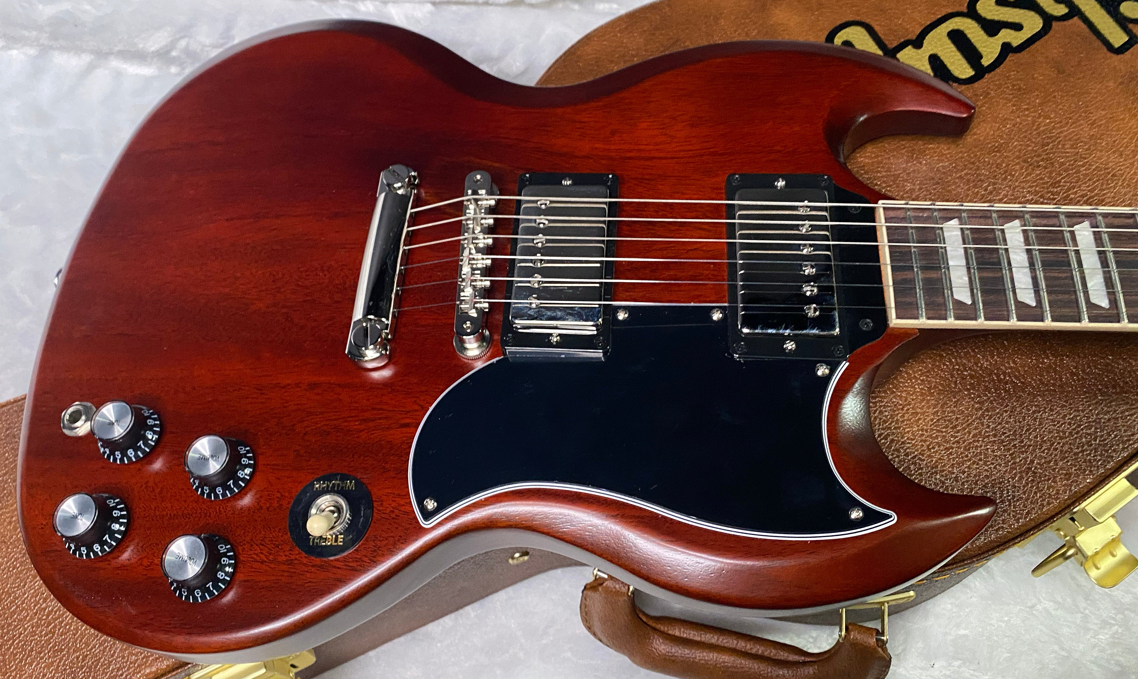 NEW ! Gibson SG Standard '61 Stop Bar - Faded Vintage Cherry - Only 6.1lbs - Authorized Dealer - G07391