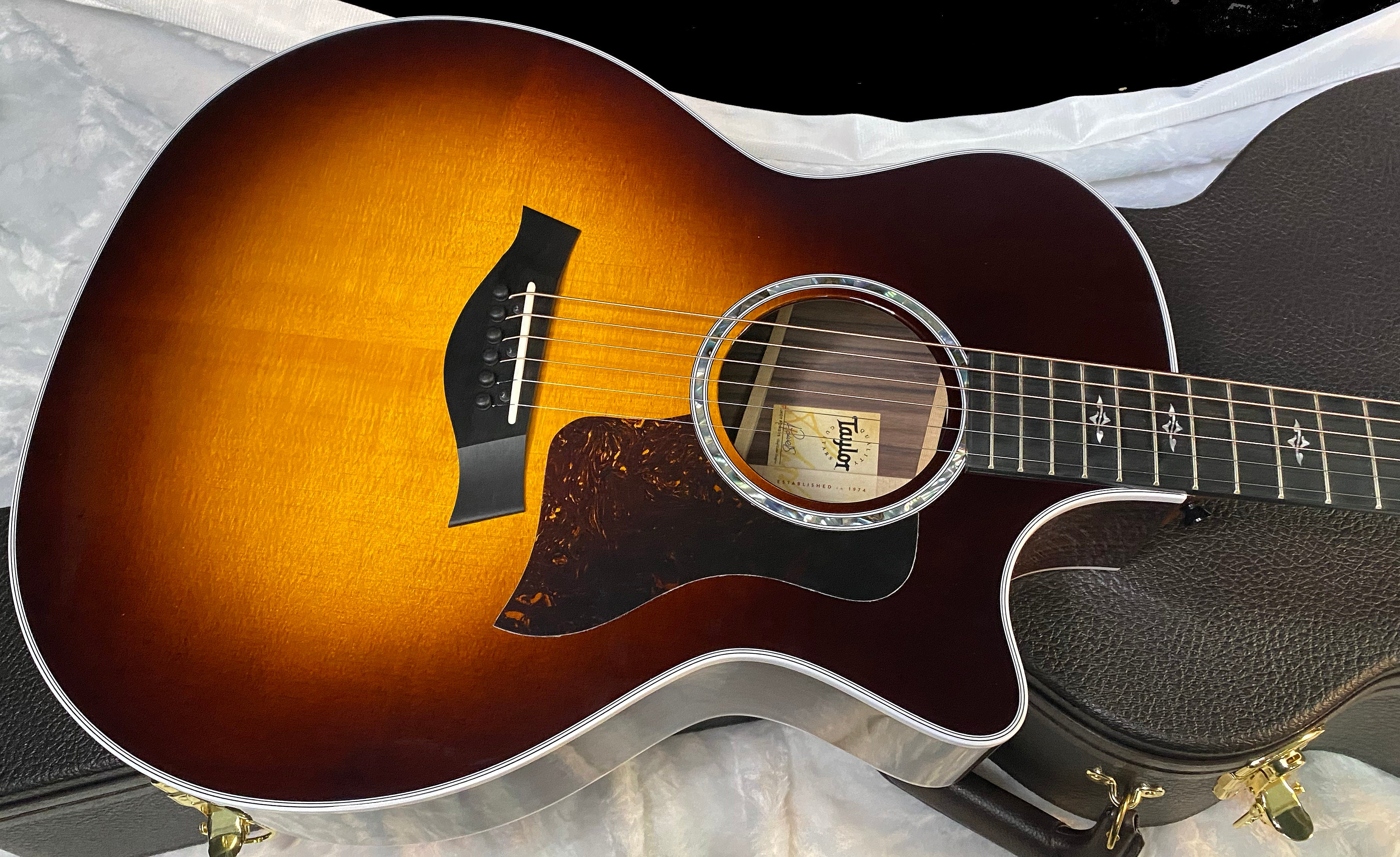 NEW! Taylor 414ce V-Class Special-Edition Grand Auditorium Acoustic-Electric Guitar - Tobacco Sunburst - Authorized Dealer - 4.5lbs - G05929
