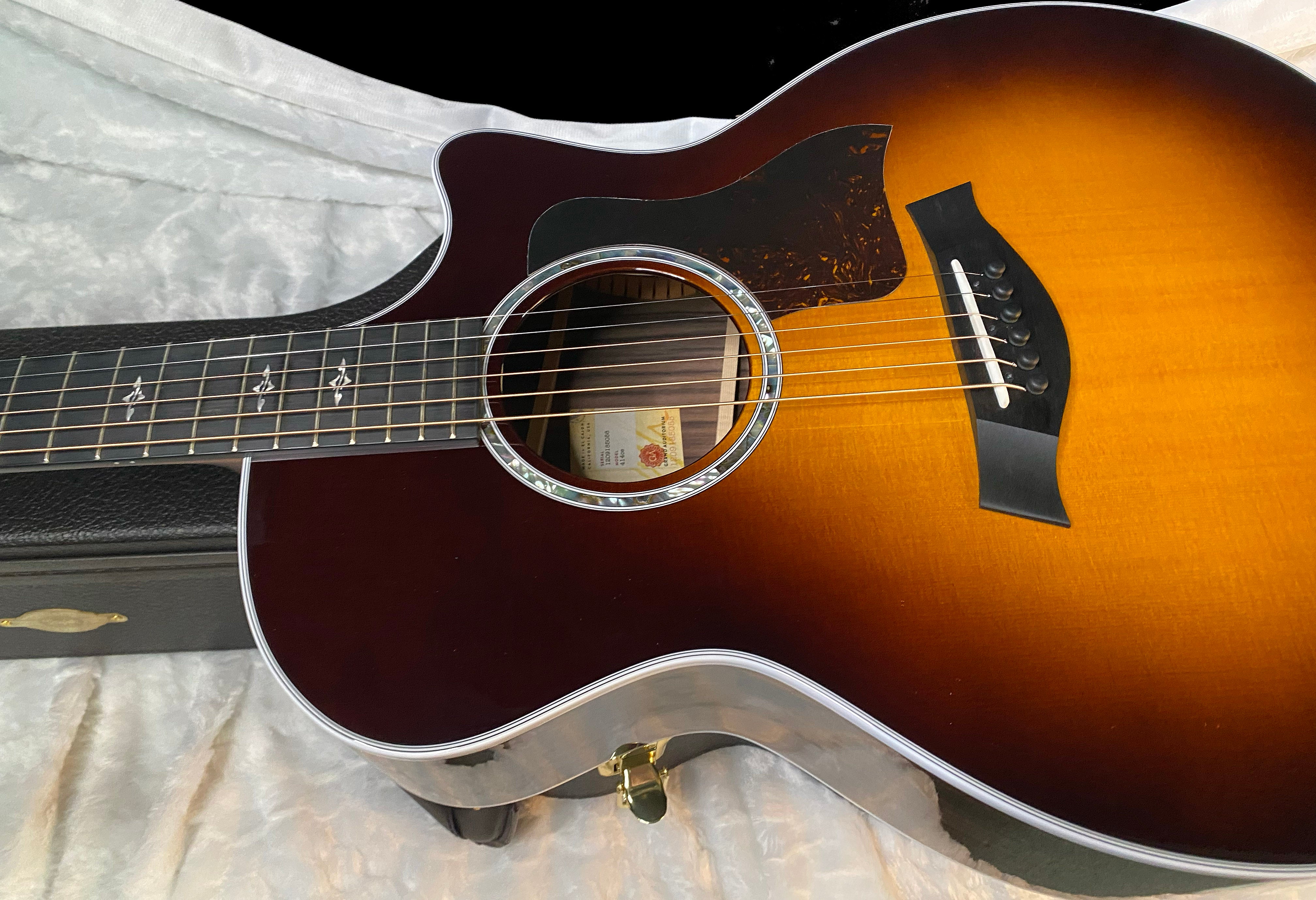 NEW! Taylor 414ce V-Class Special-Edition Grand Auditorium Acoustic-Electric Guitar - Tobacco Sunburst - Authorized Dealer - 4.5lbs - G05929