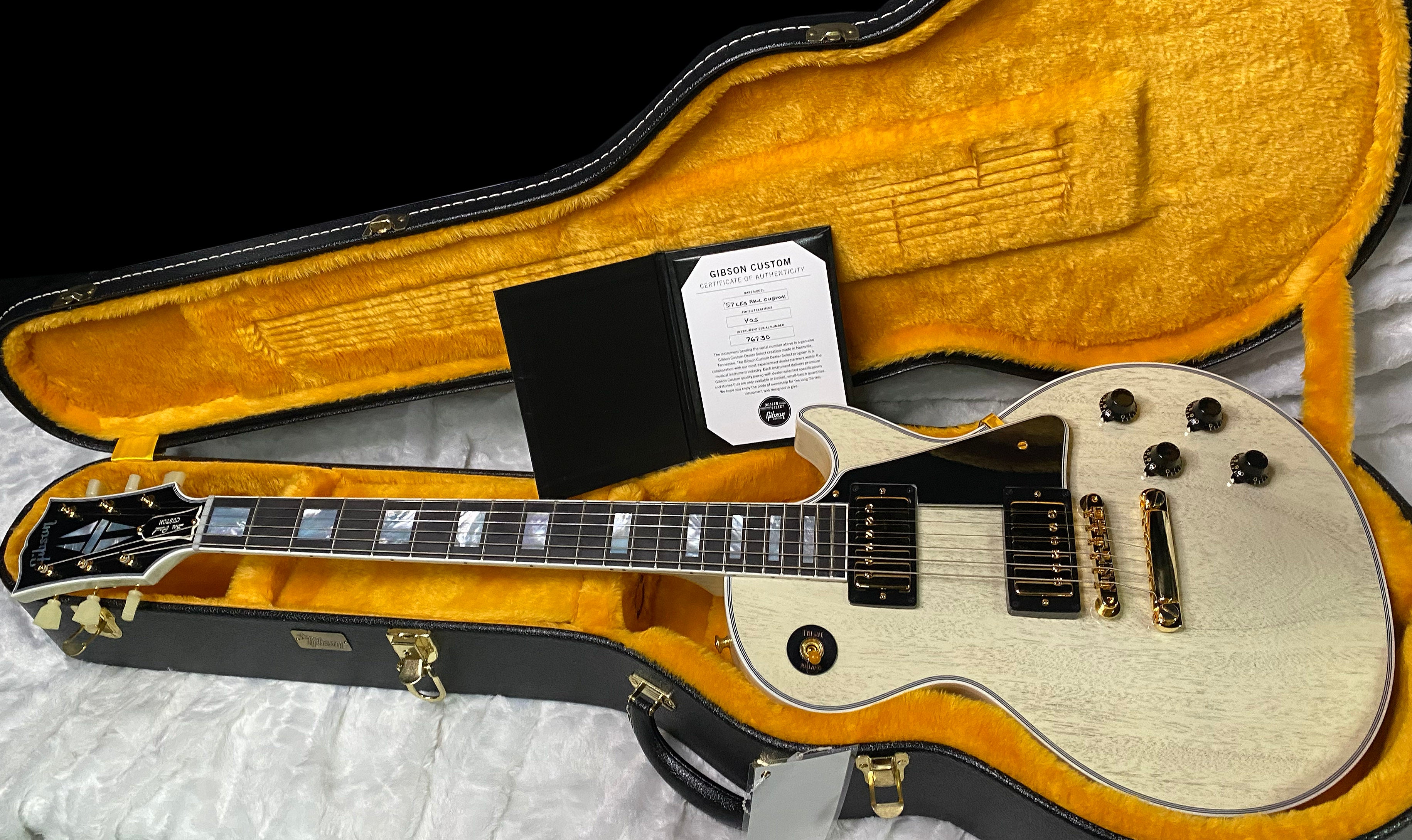 NEW! Gibson Les Paul Custom 1957 Reissue VOS - Custom Ordered in TV White - Custom Shop - 9.3 lbs - Authorized Dealer - G07314