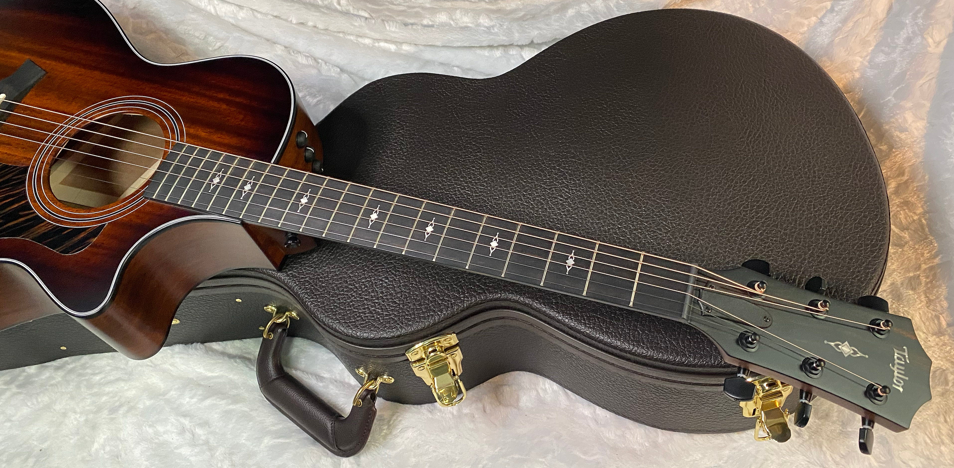 NEW! Taylor 322ce V-Class Grand Concert Acoustic-Electric Guitar - Tobacco - Authorized Dealer - 4.4lbs G06285