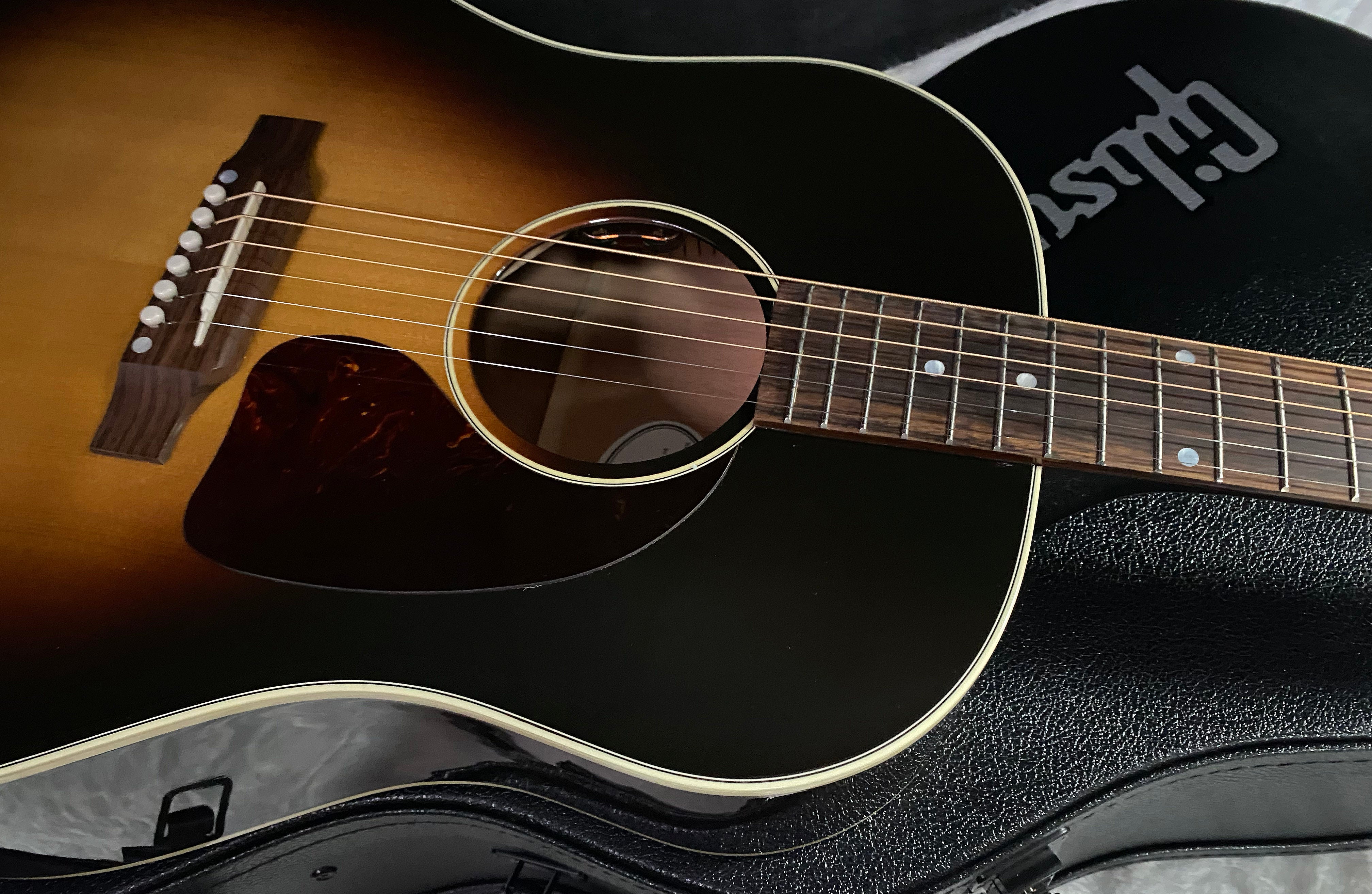 NEW! Gibson J-45 Standard Acoustic Electric Guitar - Vintage Sunburst - Authorized Dealer - 4.75lbs - G07426