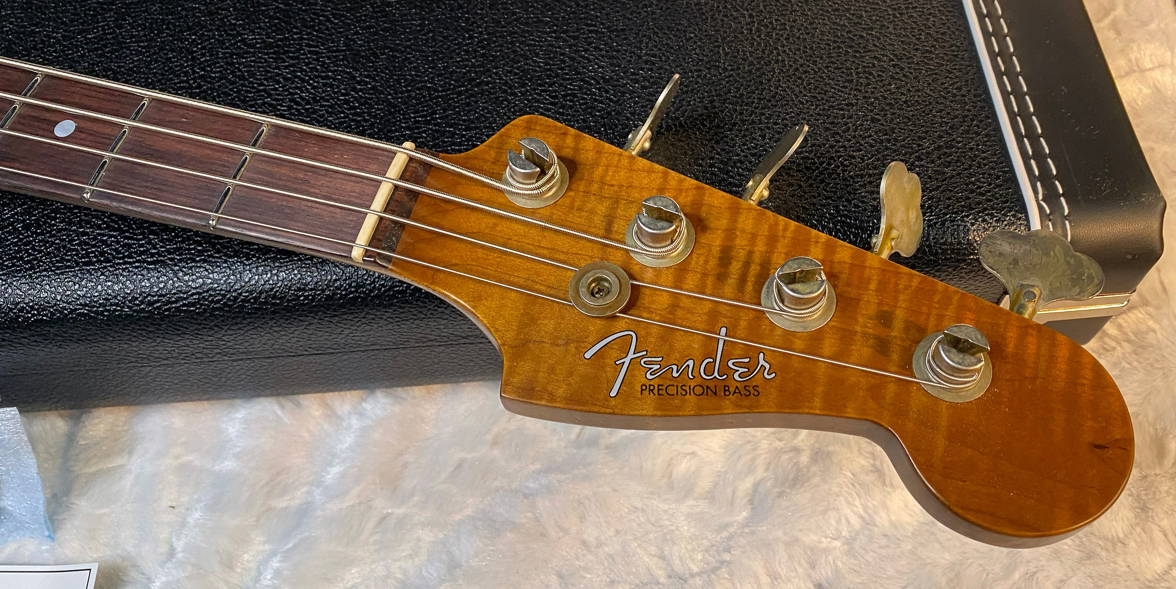 NEW! Fender Artisan Flame Maple Top Precision Bass Relic - Custom Shop - Aged Cherry Sunburst - Absolutely Beautiful - Flamed Roasted Maple Neck - Authorized Dealer - 9.3lbs - G06781