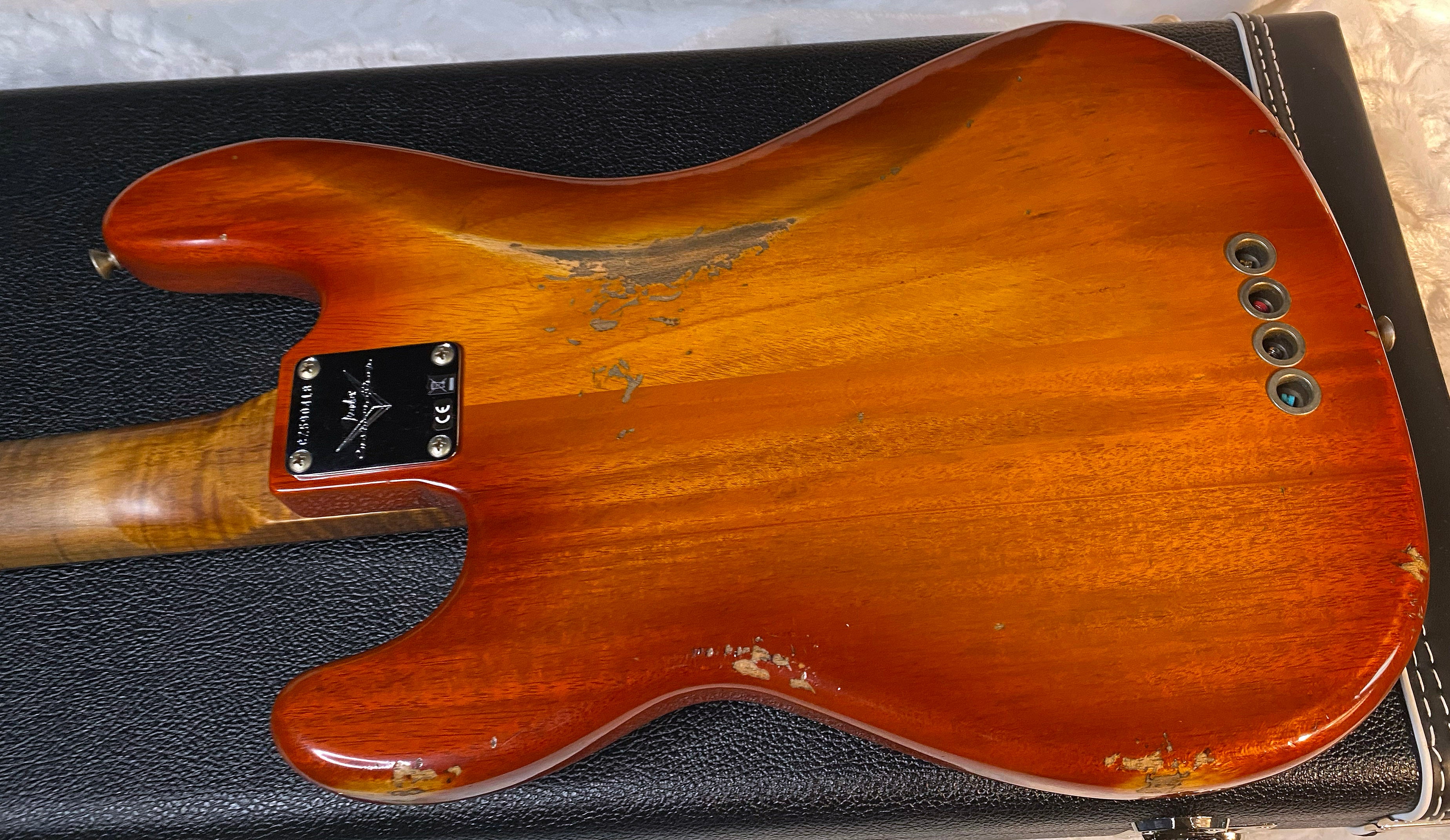 NEW! Fender Artisan Flame Maple Top Precision Bass Relic - Custom Shop - Aged Cherry Sunburst - Absolutely Beautiful - Flamed Roasted Maple Neck - Authorized Dealer - 9.3lbs - G06781