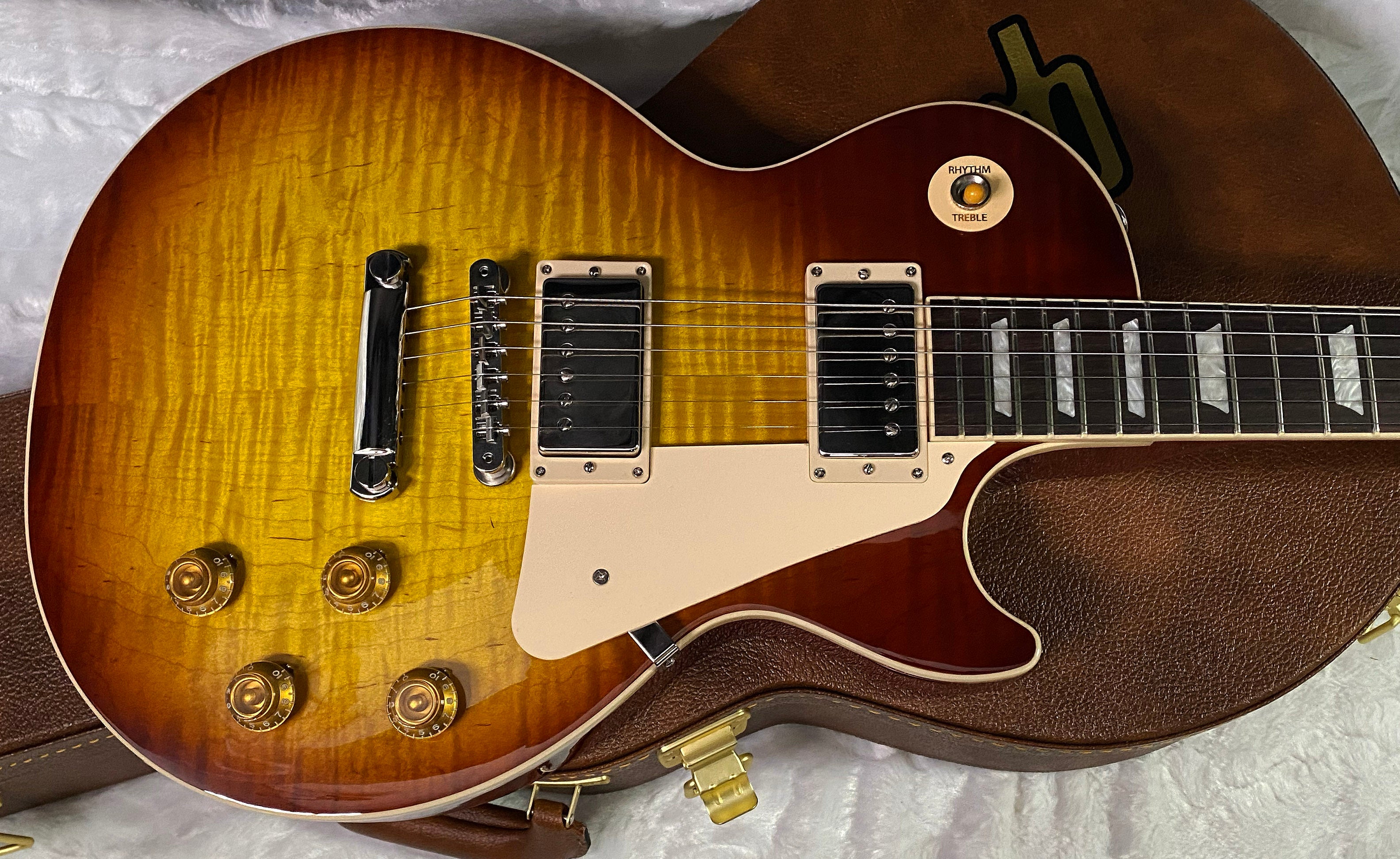 NEW ! Gibson Les Paul Standard '50s - AAA Flame - Iced Tea - Only 8.9lbs - Monster Curly Flame Top - Authorized Dealer - G07432