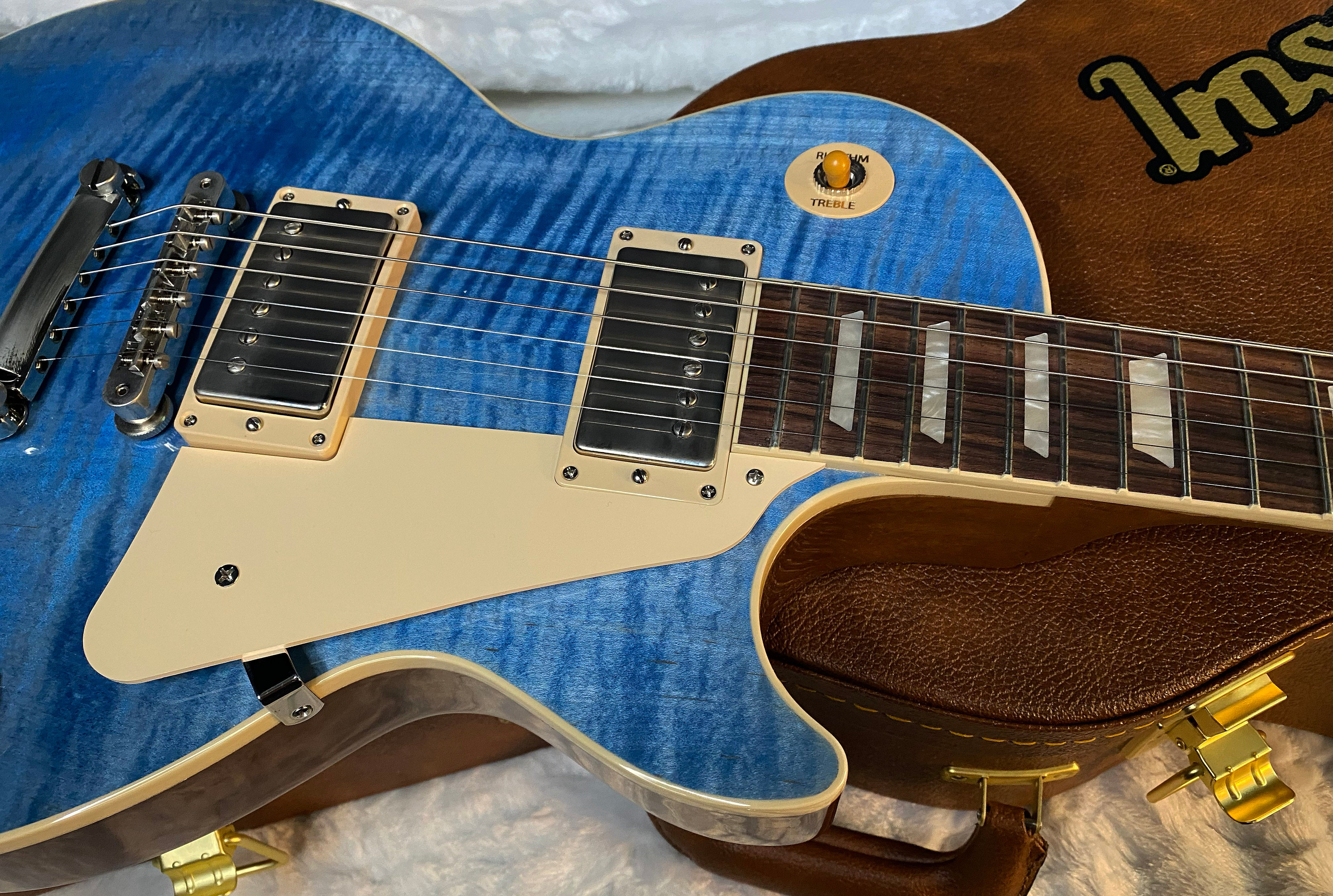 NEW ! Gibson Les Paul Standard '50s - Ocean Blue - Beautiful Flame Top - Authorized Dealer - 8.7 lbs - G05960