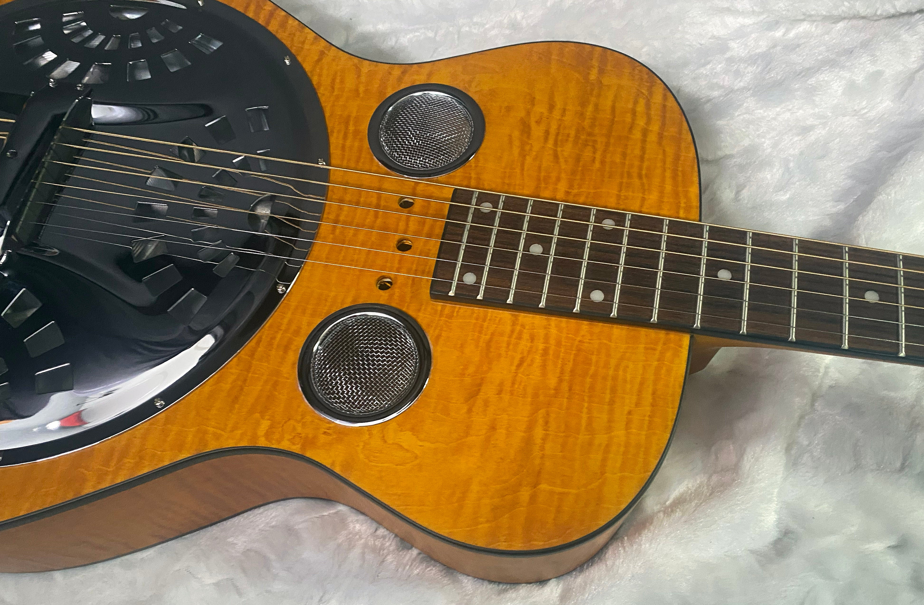 NEW! Epiphone Dobro Hound Dog Deluxe Roundneck Acoustic-Electric Resonator - Vintage Brown - 6.8lbs - Authorized Dealer - G07356
