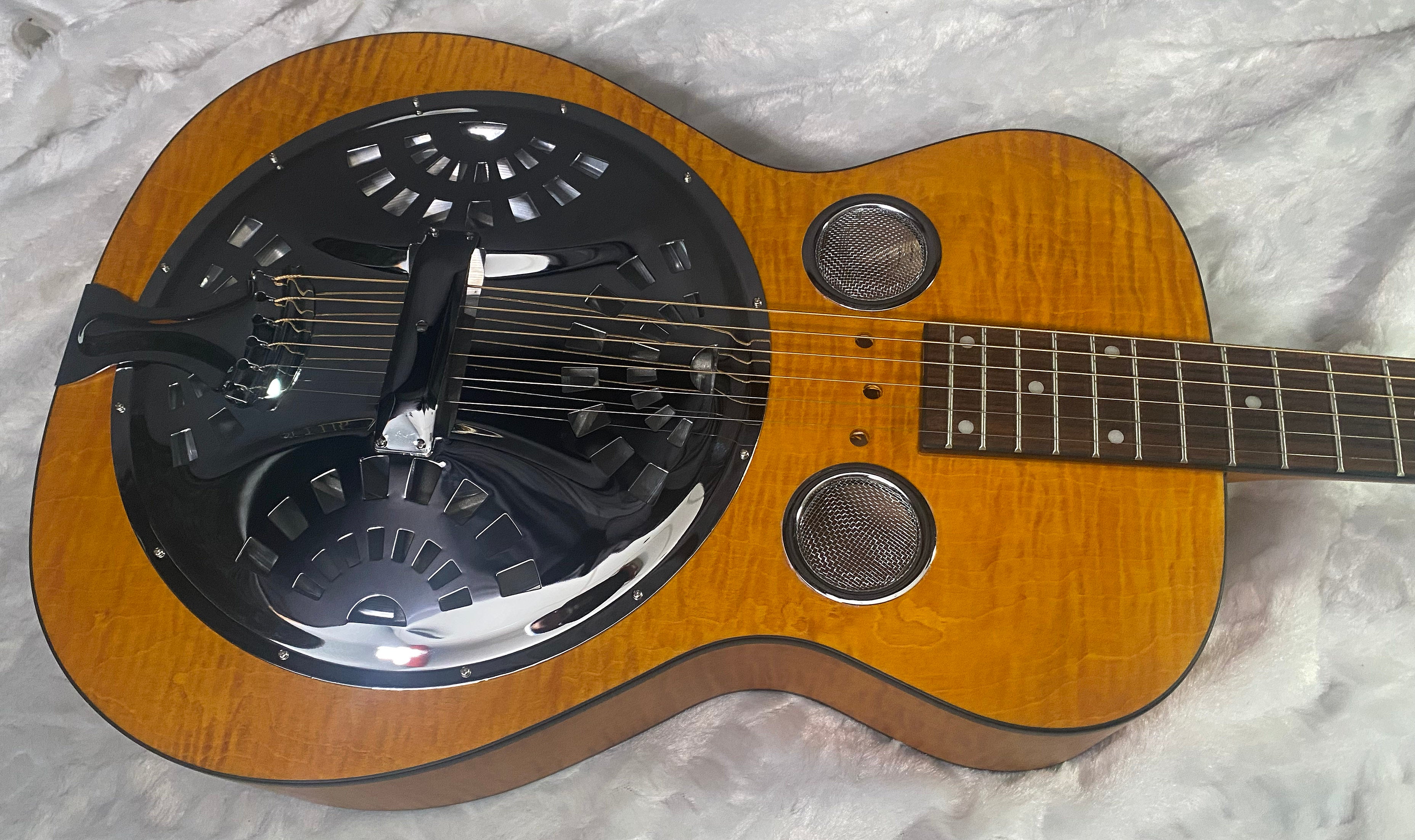 NEW! Epiphone Dobro Hound Dog Deluxe Roundneck Acoustic-Electric Resonator - Vintage Brown - 6.8lbs - Authorized Dealer - G07356