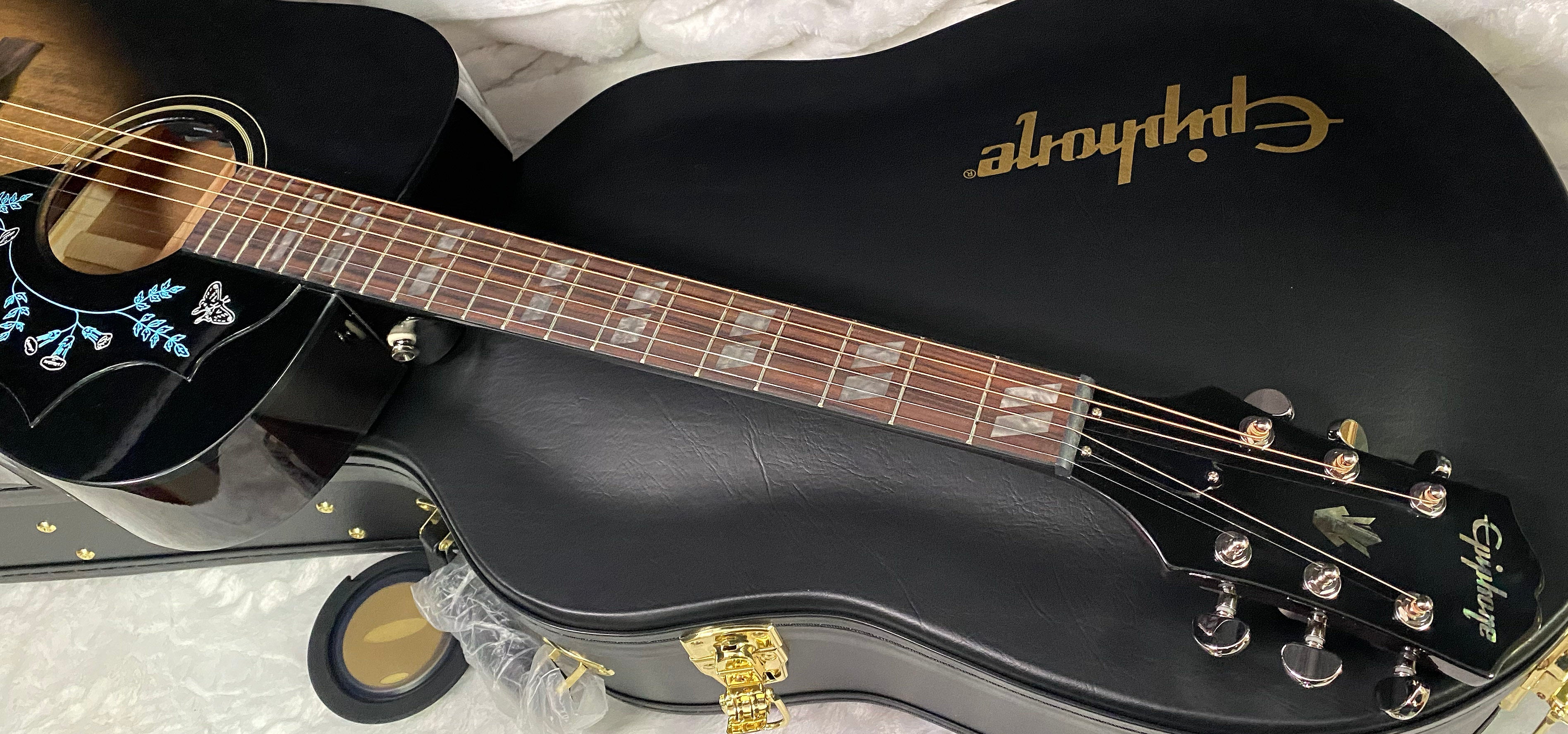 NEW! Epiphone Eric Church Hummingbird Dark Acoustic-Electric Guitar - Cobra Burst - Authorized Dealer - G07333