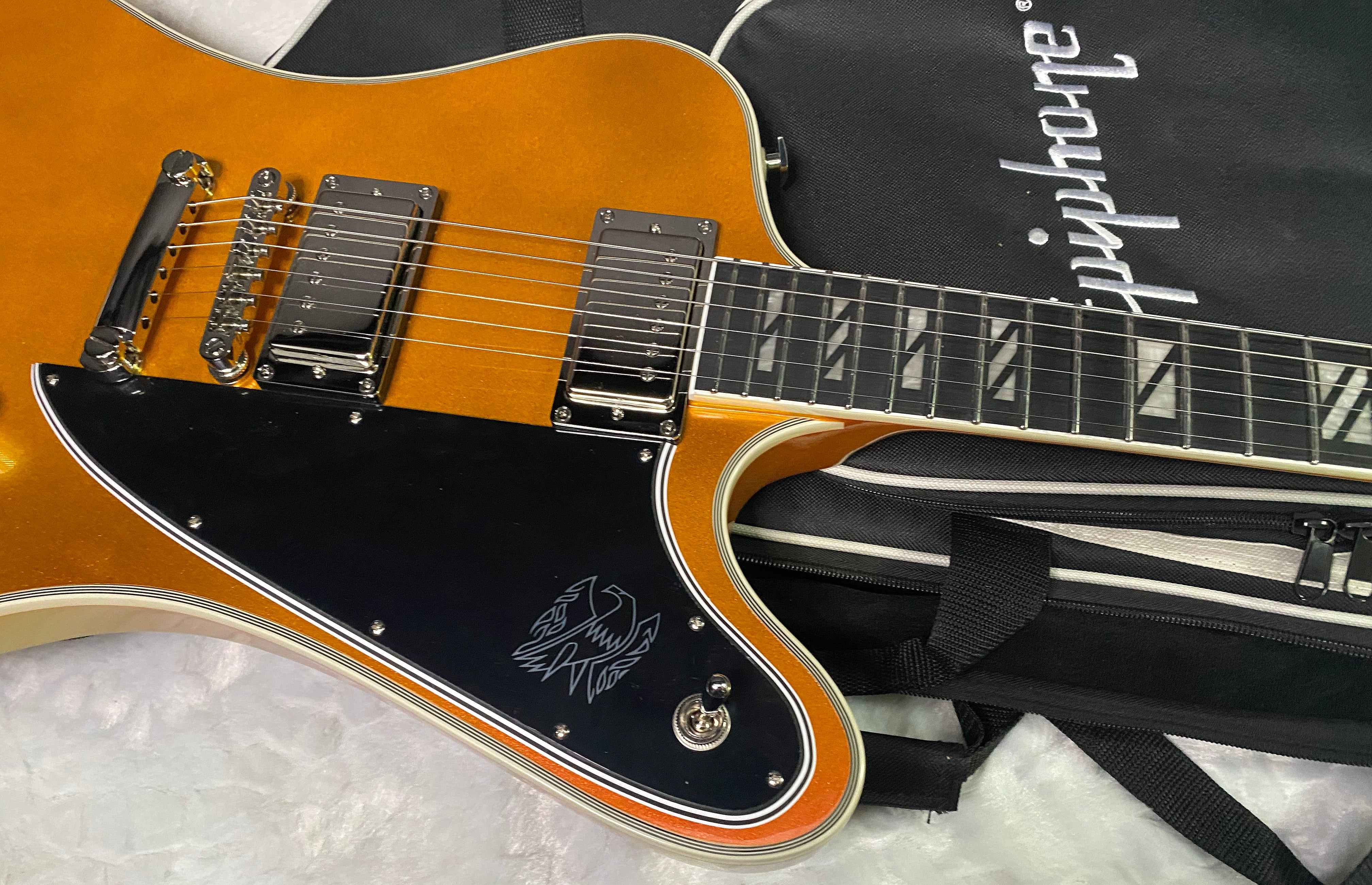 NEW! Epiphone Futura Firebird Custom - Firestorm Shift Finish - Deluxe Gig Bag - 8.2lbs - Authorized Dealer - G07326