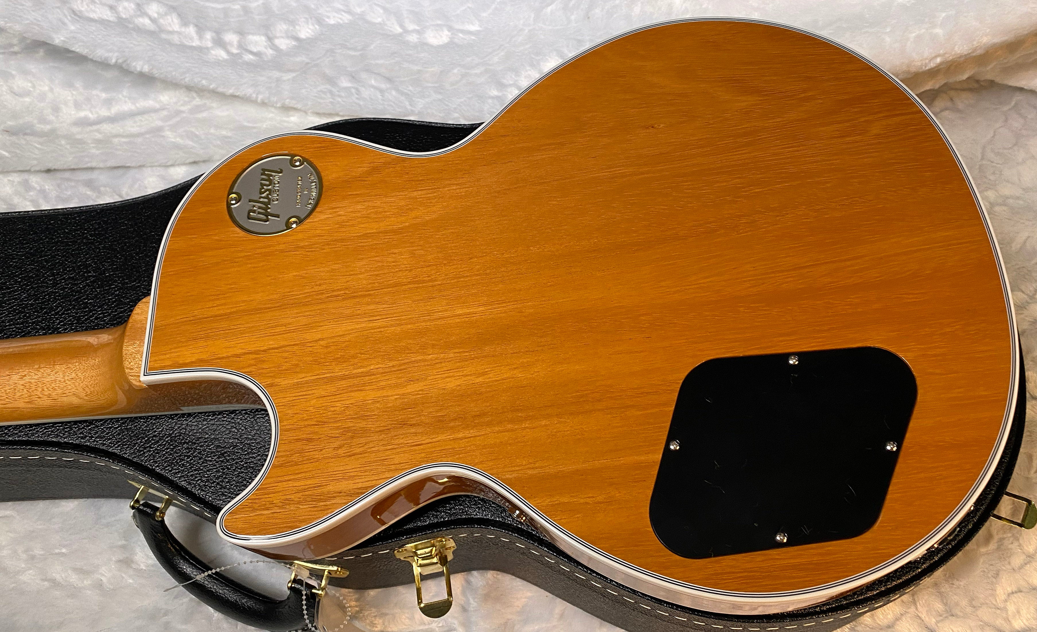 NEW! Gibson Dealer Select Custom Shop Les Paul Custom AAA Figured Flame Top - Transparent Black / Natural Back - Authorized Dealer - WOW! WOW! WOW! 8.9 lbs - G05989