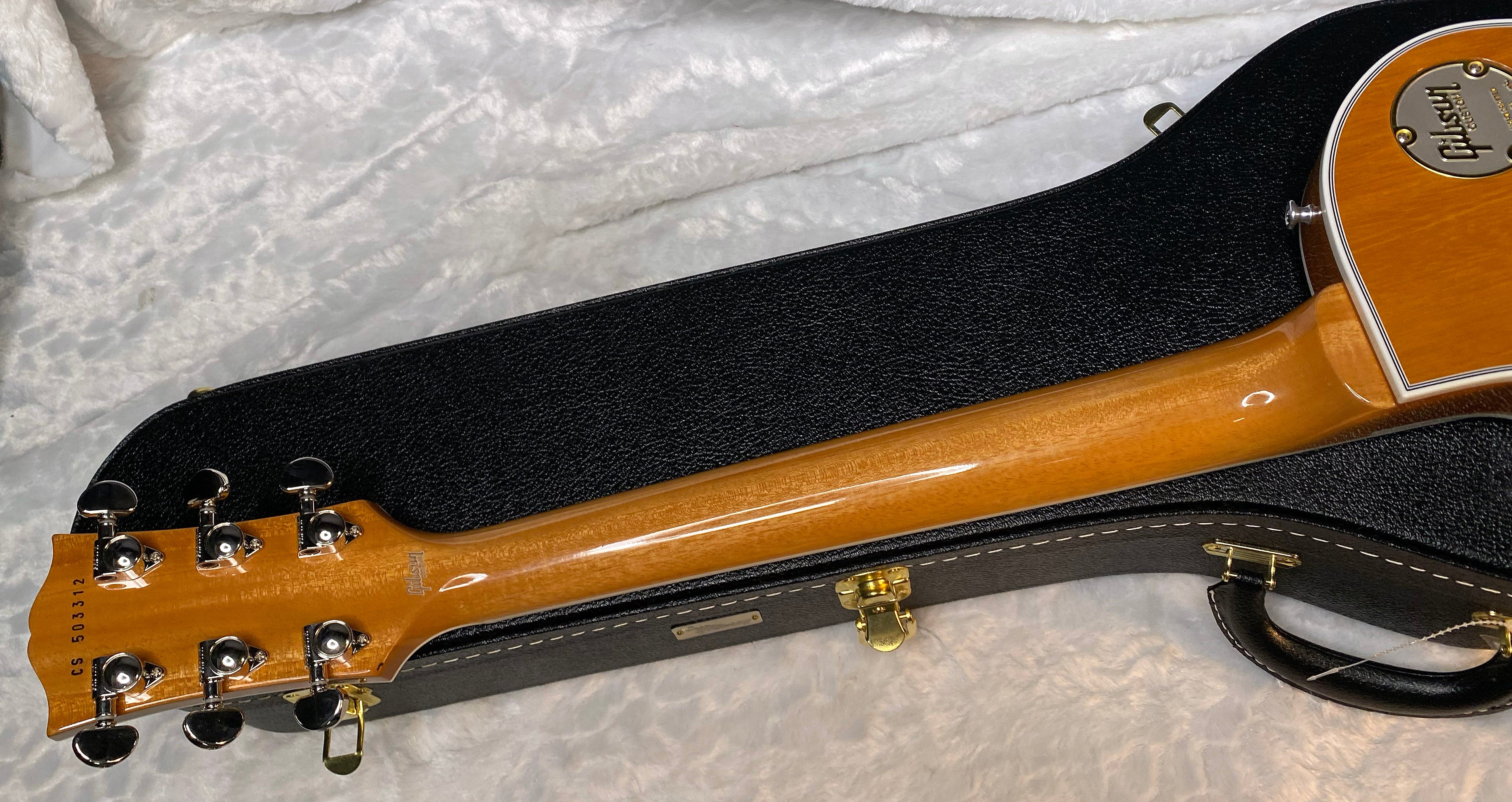 NEW! Gibson Dealer Select Custom Shop Les Paul Custom AAA Figured Flame Top - Transparent Black / Natural Back - Authorized Dealer - WOW! WOW! WOW! 8.9 lbs - G05989