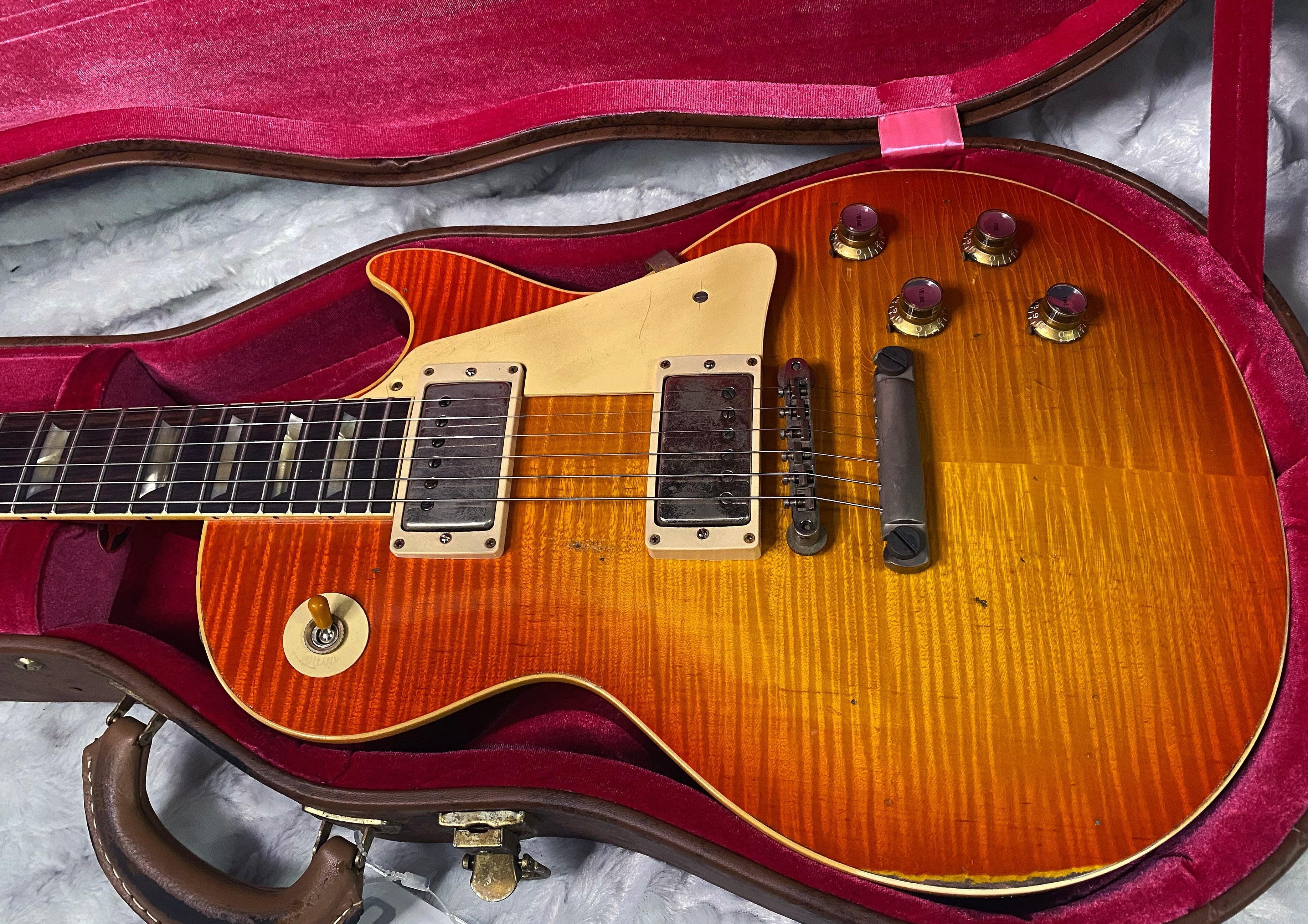 NEW! Gibson Custom 1960 Les Paul Standard Reissue - Tangerine Burst, Murphy Lab Heavy Aged - Only 8.1 lbs - Super Tight Monster Flame Top - Authorized Dealer - G07435