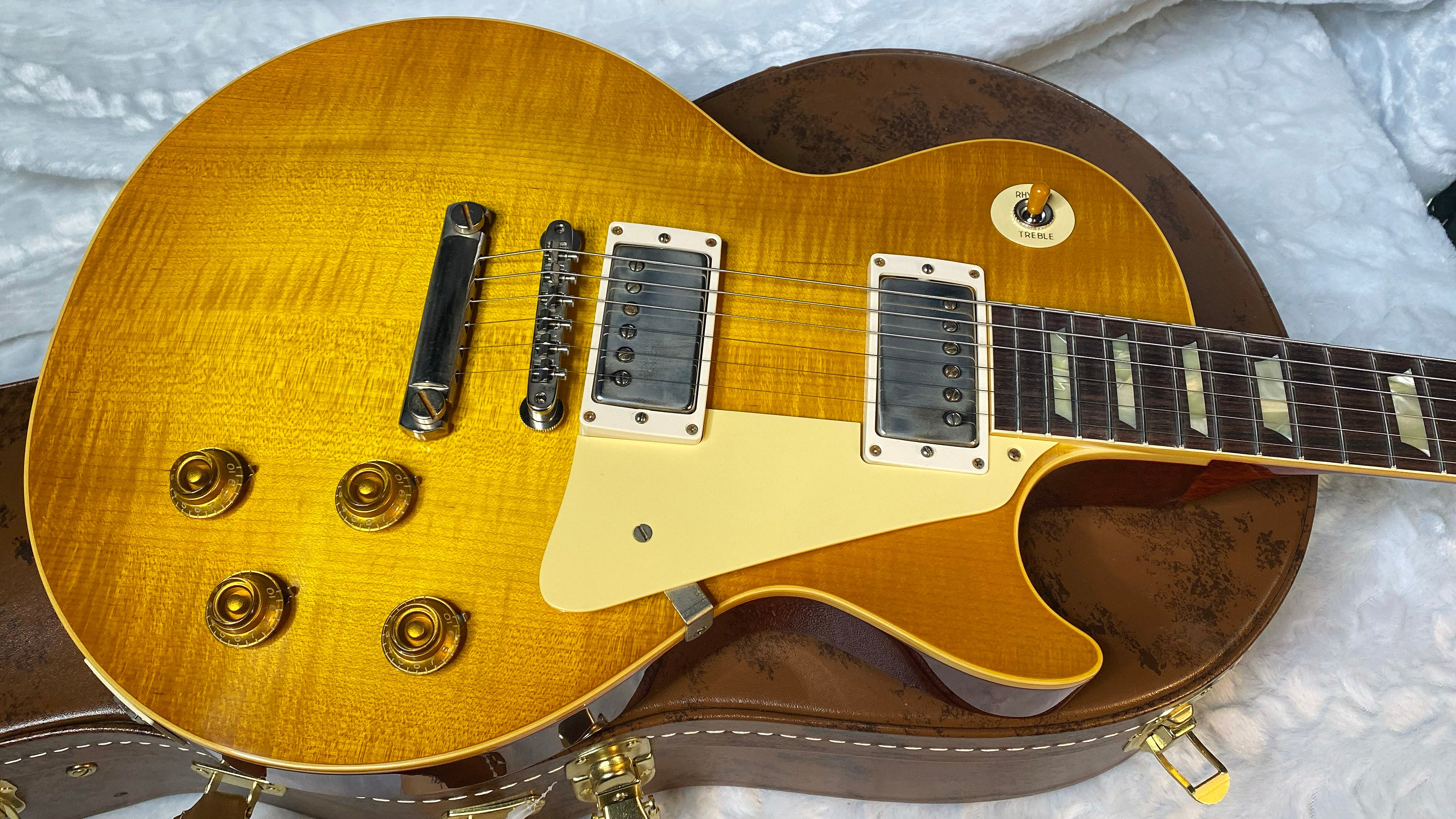 NEW ! Gibson Custom Shop '58 Les Paul Standard 1958 - Lemon Burst VOS - Nice Flame Top - Authorized Dealer -8.9lbs - G05997
