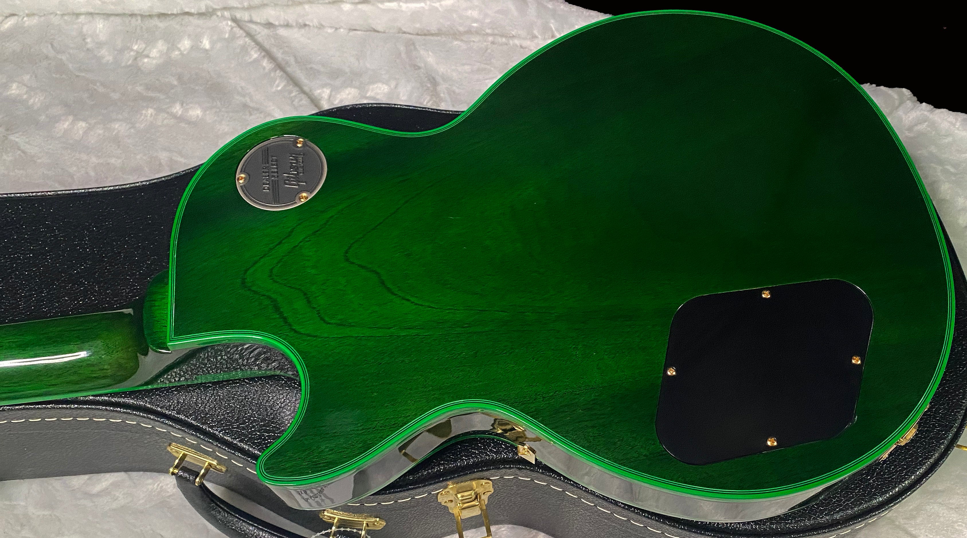 NEW! Gibson Dealer Select Custom Shop Les Paul Custom Green Widow AAA Figured Flame Top - Authorized Dealer - 9.7 lbs - G07456