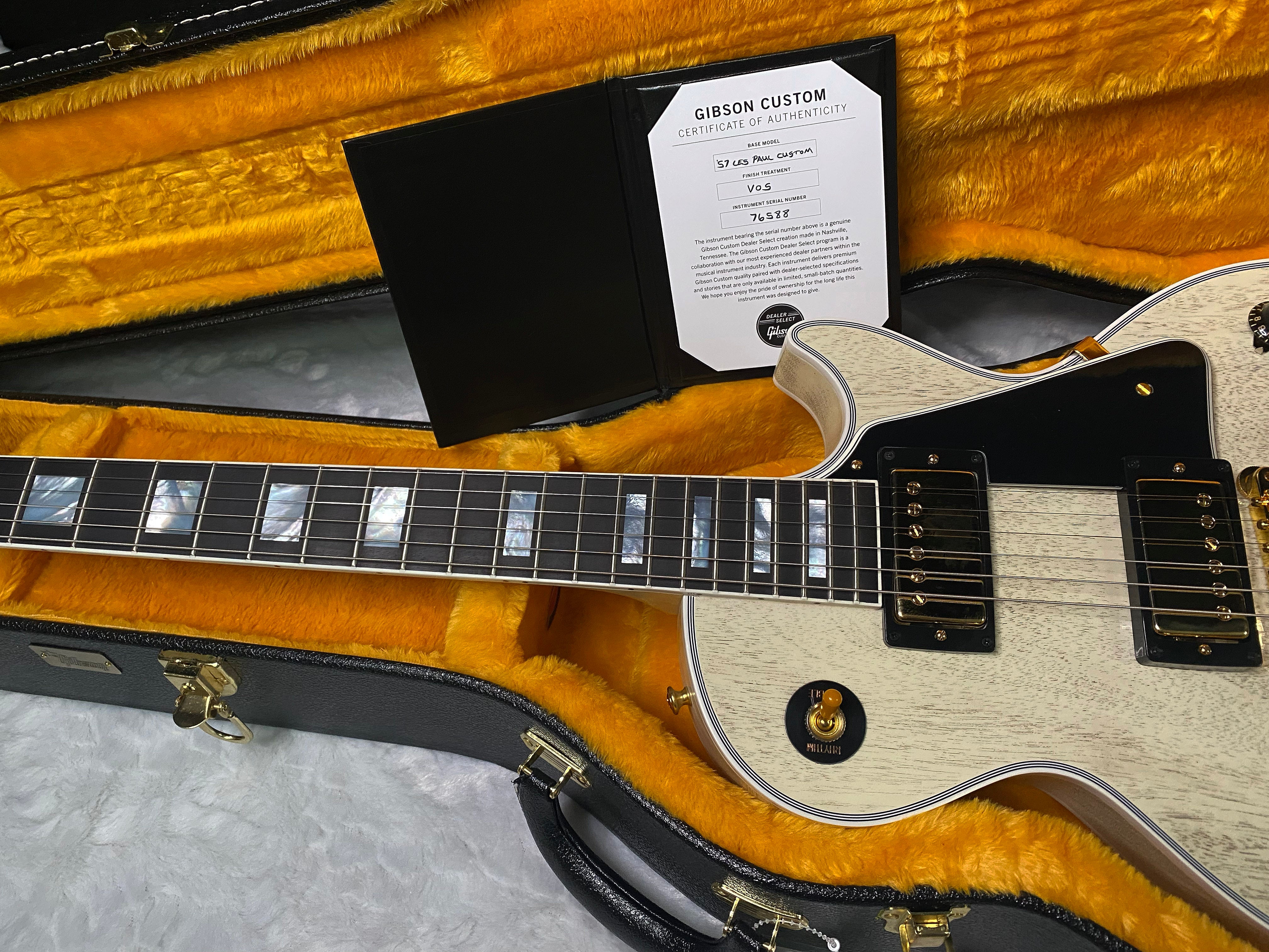 NEW! Gibson Les Paul Custom 1957 Reissue VOS - Custom Ordered in TV White - Custom Shop - 8.4 lbs - Authorized Dealer - G07458
