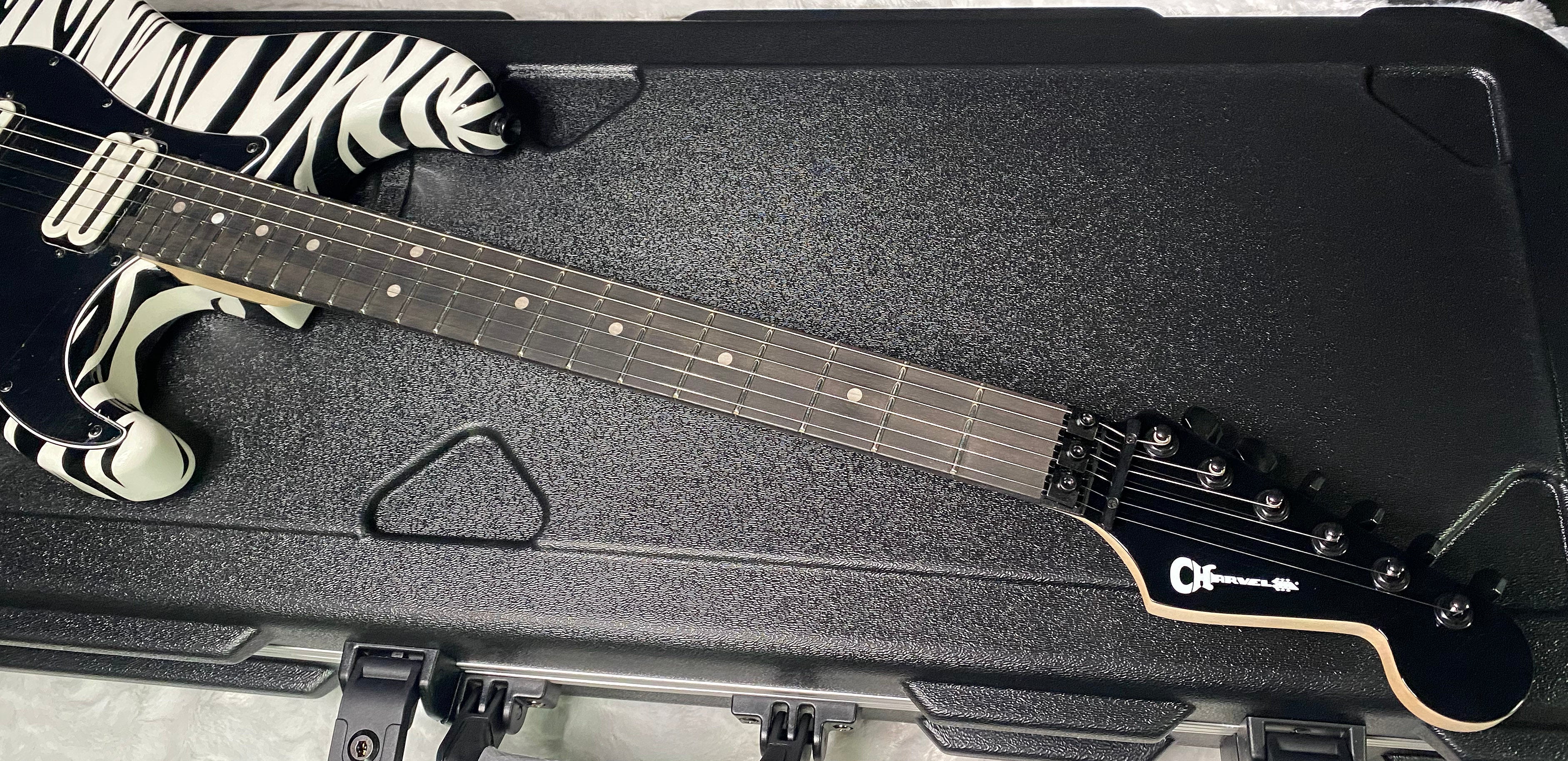NEW ! Charvel USA Custom Shop Special Edition SO Ca - Hand Painted Zebra Graphic Finish by Dan Lawrence - 8.8lbs - Authorized Dealer - G07459