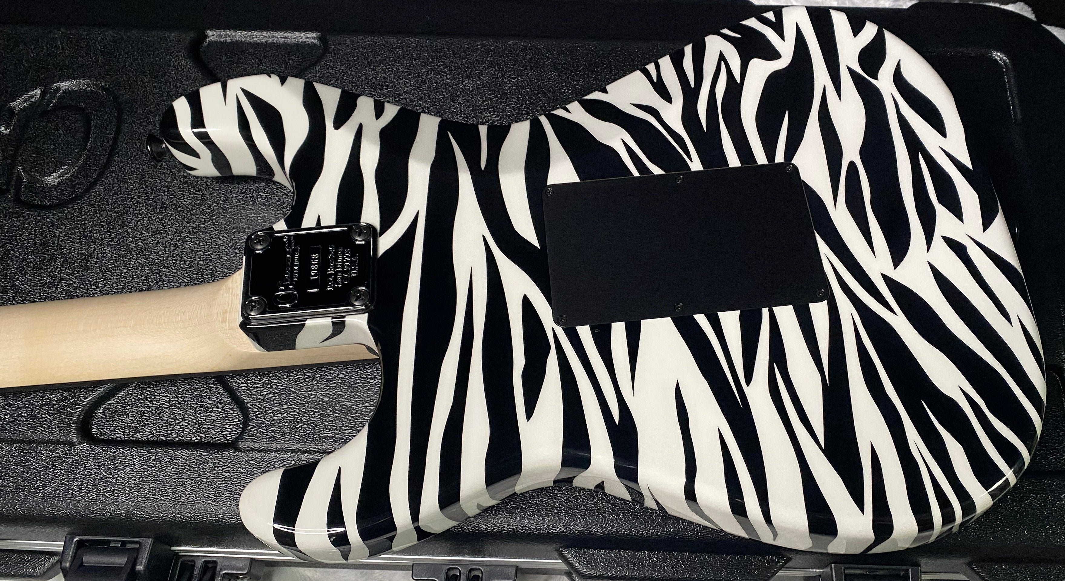 NEW ! Charvel USA Custom Shop Special Edition SO Ca - Hand Painted Zebra Graphic Finish by Dan Lawrence - 8.8lbs - Authorized Dealer - G07459