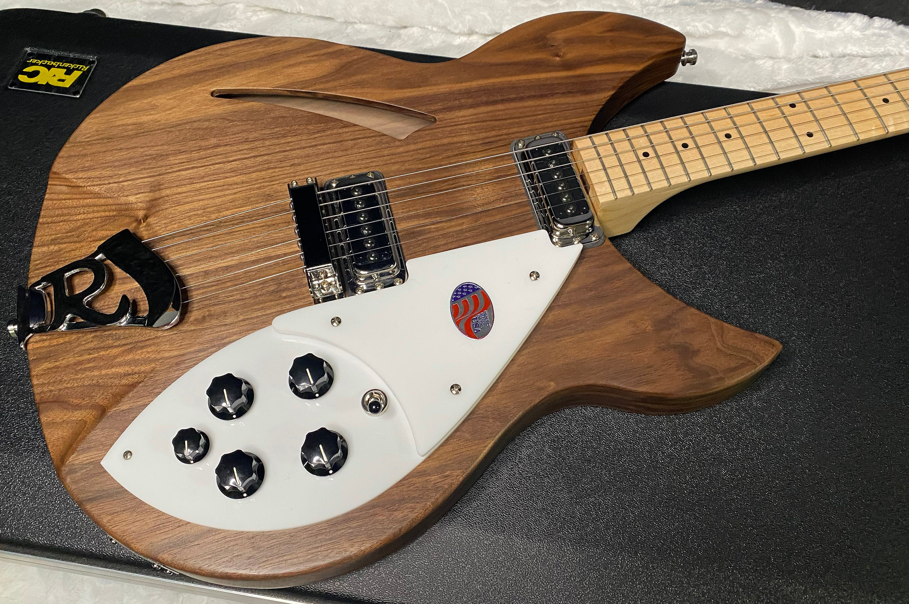 NEW! Rickenbacker 330W Walnut - Semi Hollow Electric Guitar - Authorized Dealer - 7.1 lbs - G07464