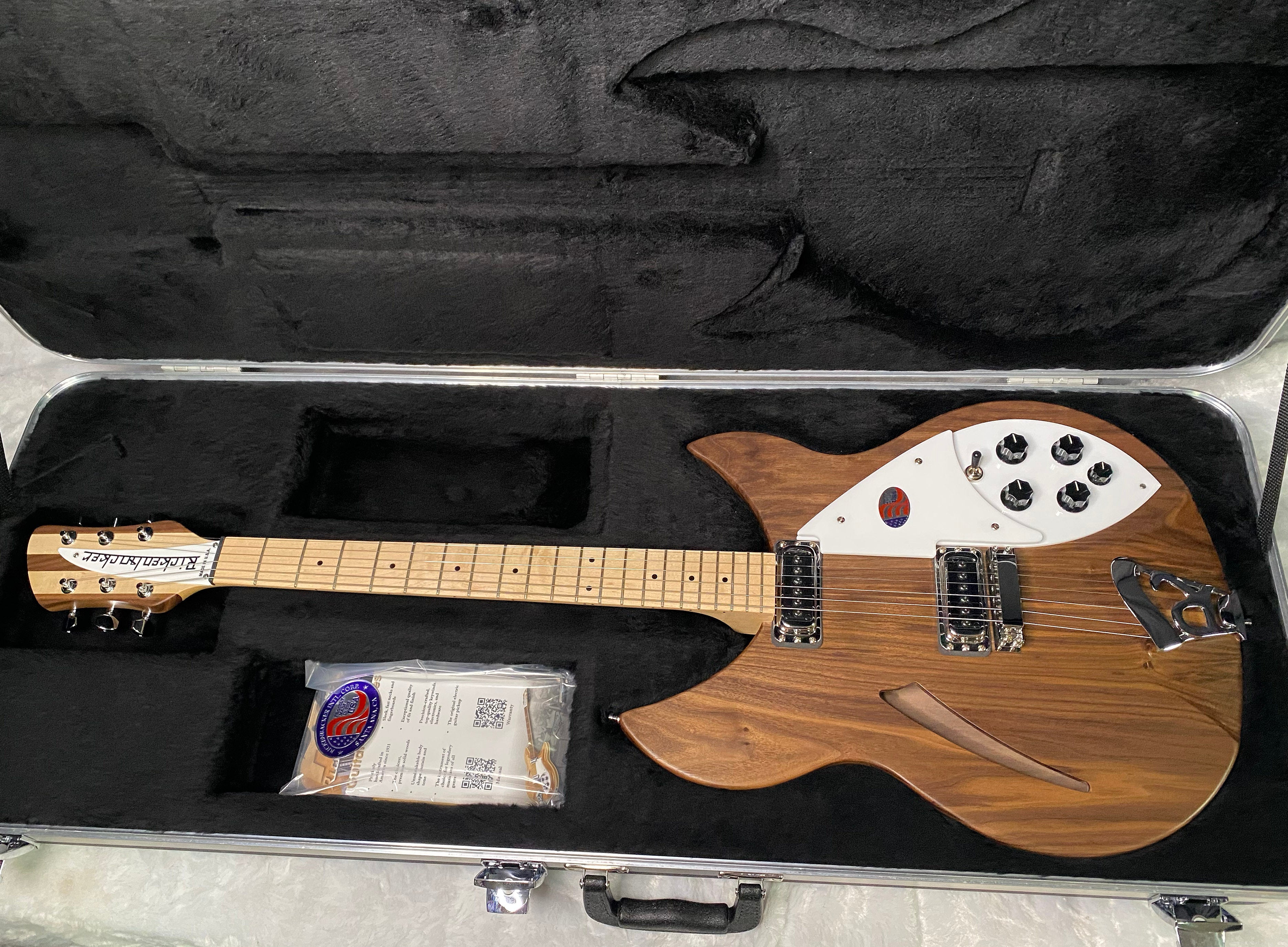 NEW! Rickenbacker 330W Walnut - Semi Hollow Electric Guitar - Authorized Dealer - 7.1 lbs - G07464